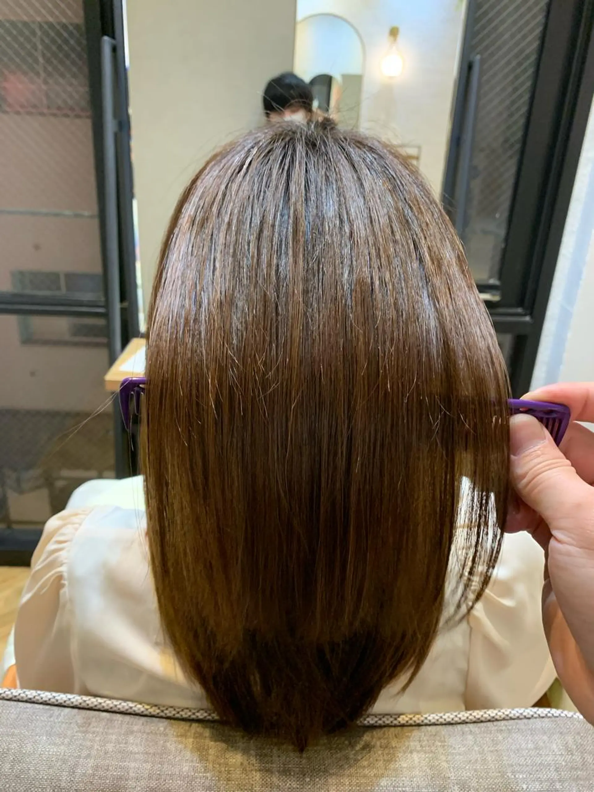 セミロング カット 縮毛矯正 newiネウィ _naoのヘアスタイル