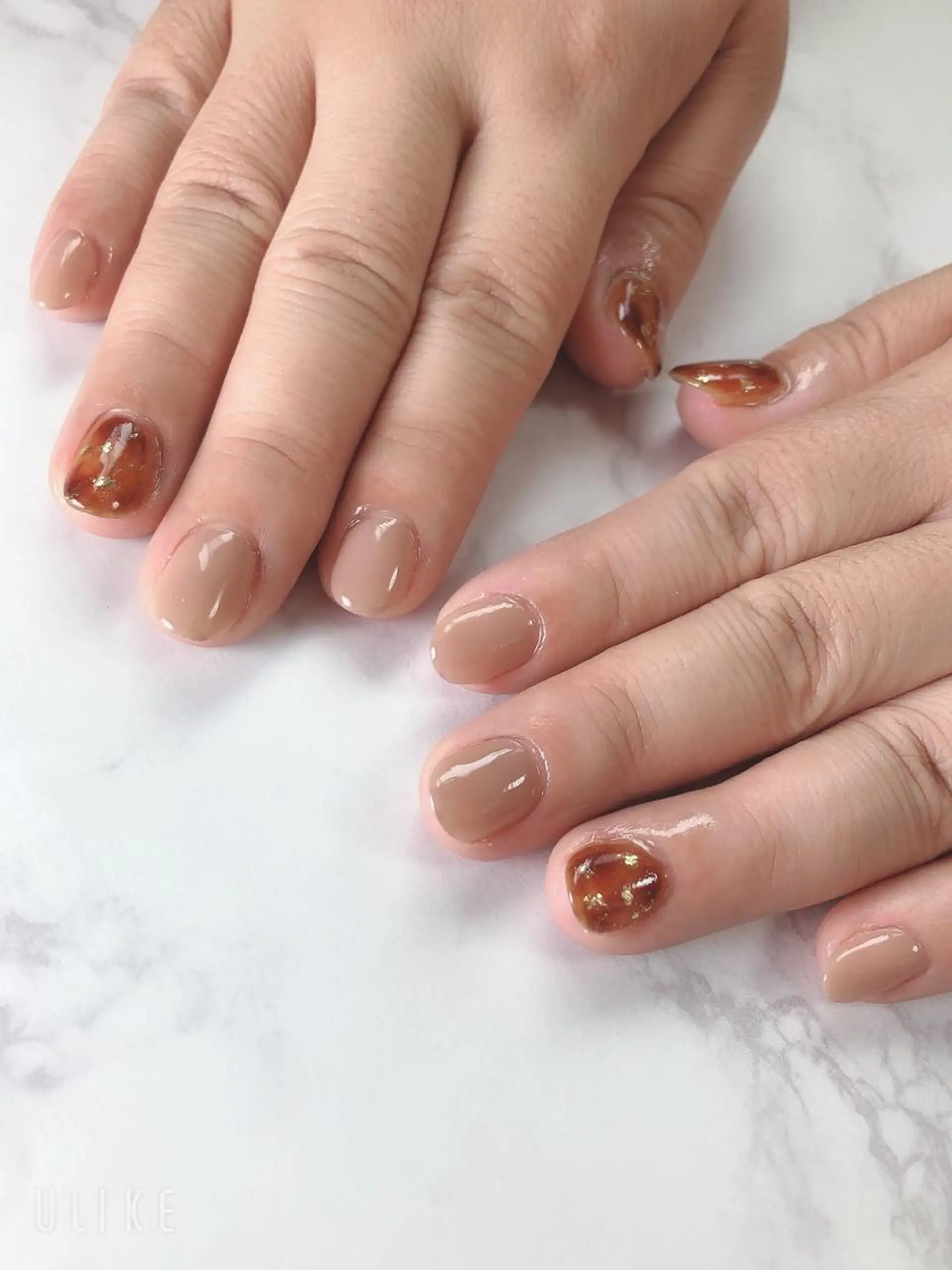 ネイル べっ甲ネイル Nailsalon Luanaのネイルデザイン