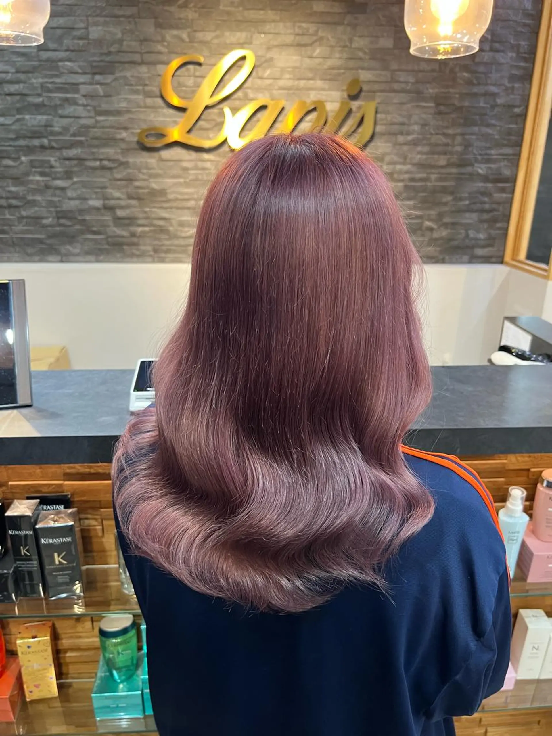 ロング カラー ヘアアレンジ Lapis エクステ /艶カラー/あいかのヘアスタイル