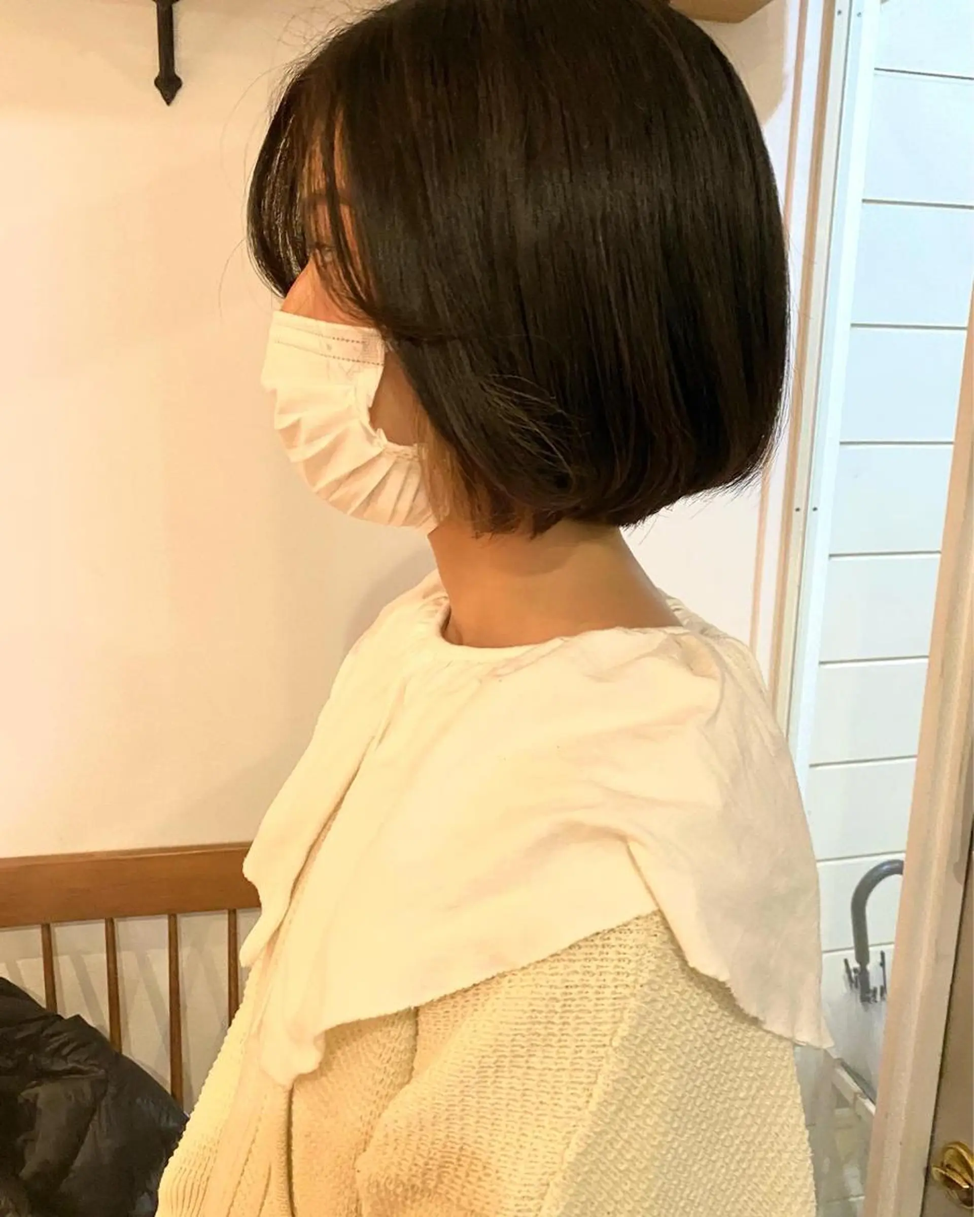 ミディアム 店長　ショート& パーマ　坂本のヘアスタイル