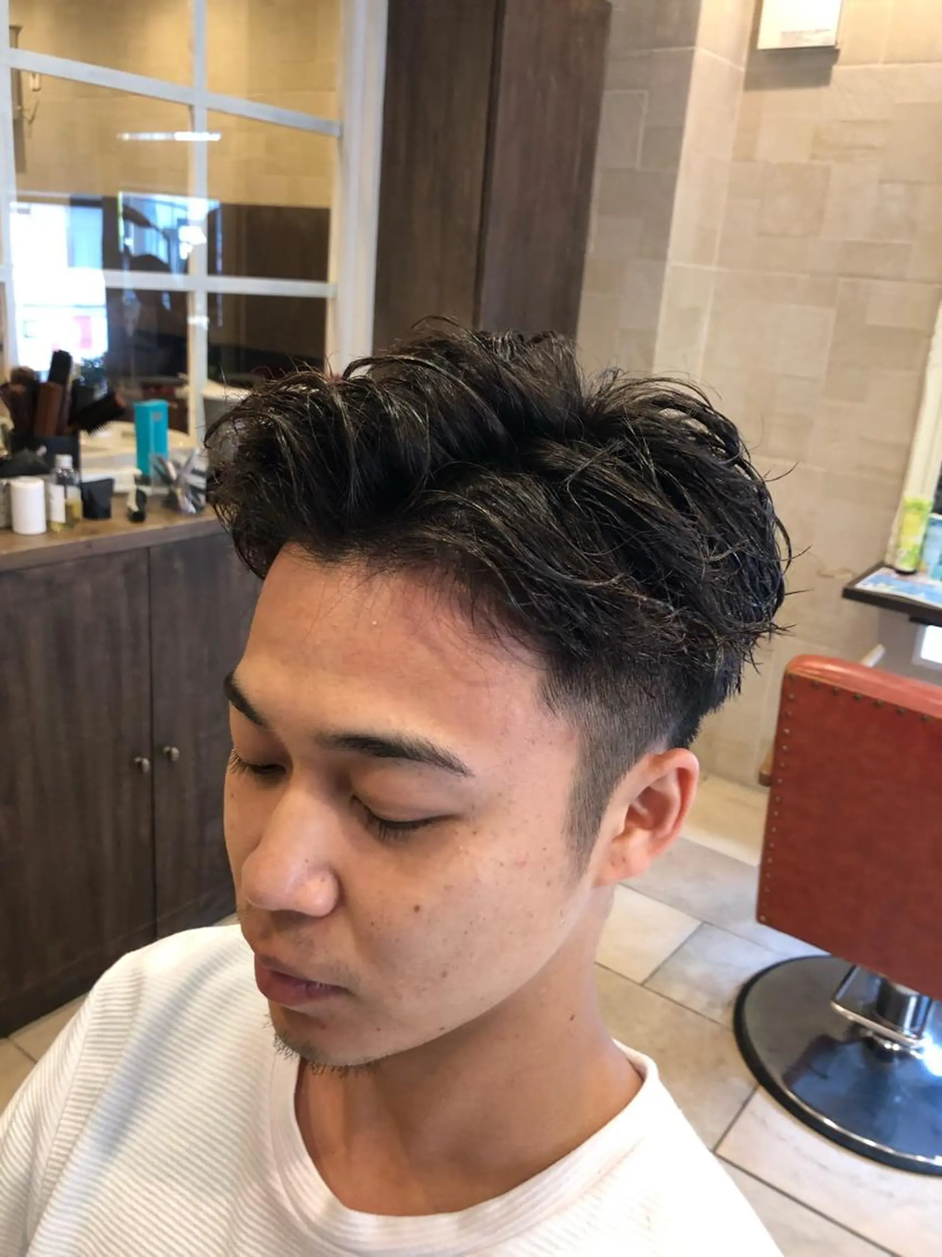 パーマ メンズ カット パーマ トリートメント 💈大人の渋髪💈 店長　大橋侑弥のヘアスタイル