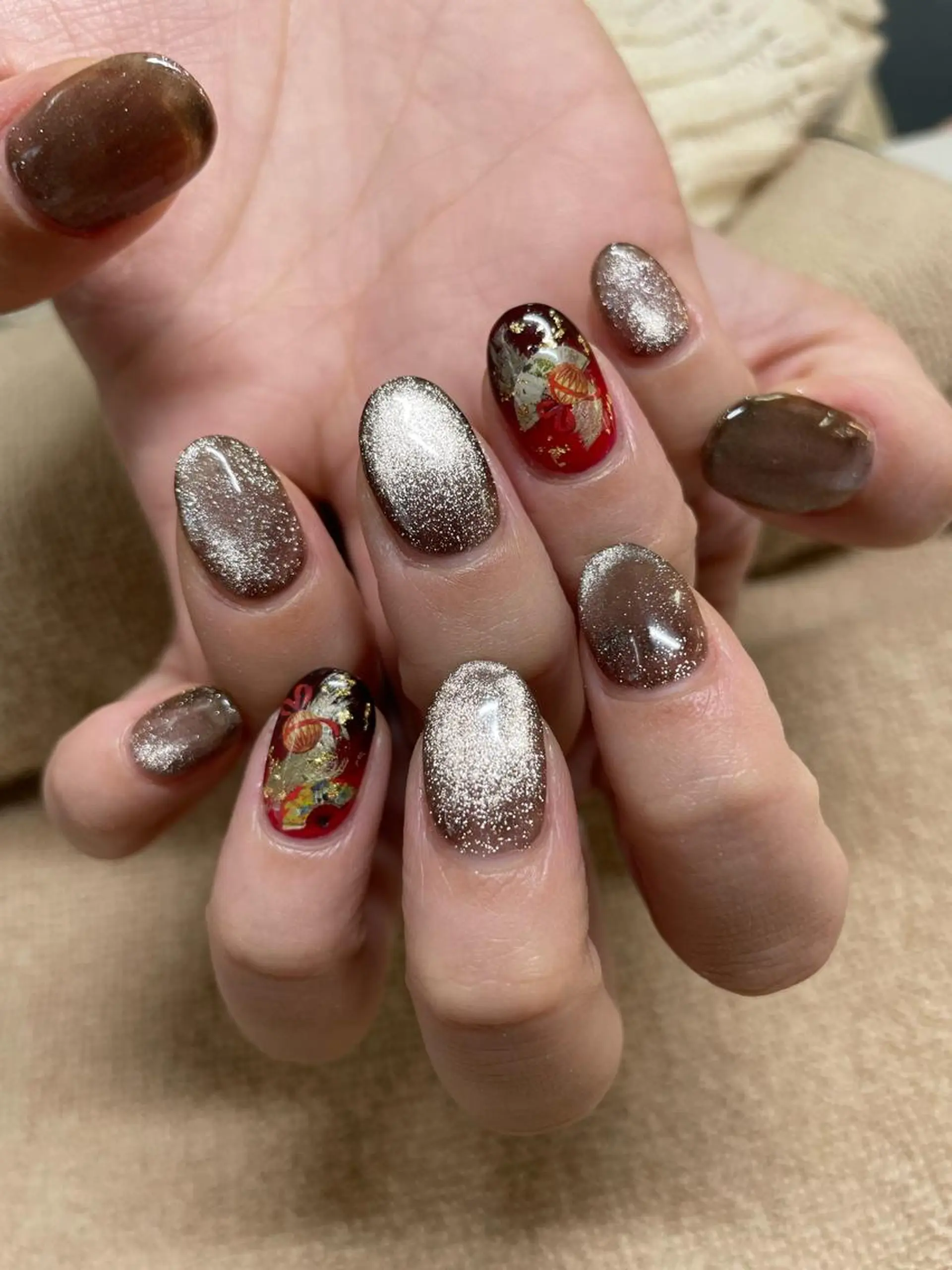 ネイル 成人式 ハンドネイル BeautyFort 玉井のネイルデザイン