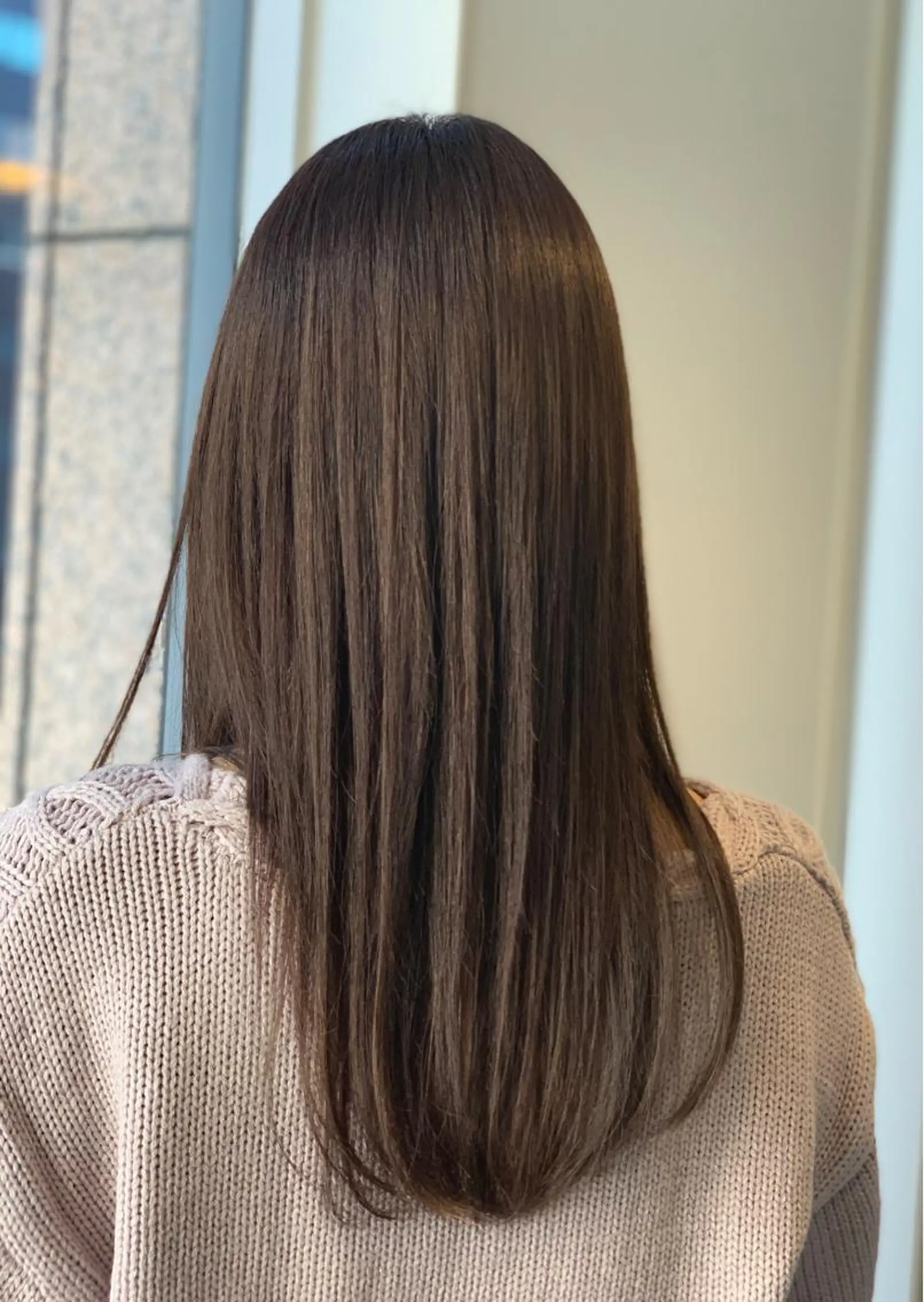 セミロング カラー カット ヘアカラー トリートメント WISTERIA P LUS1 ikumiのヘアスタイル