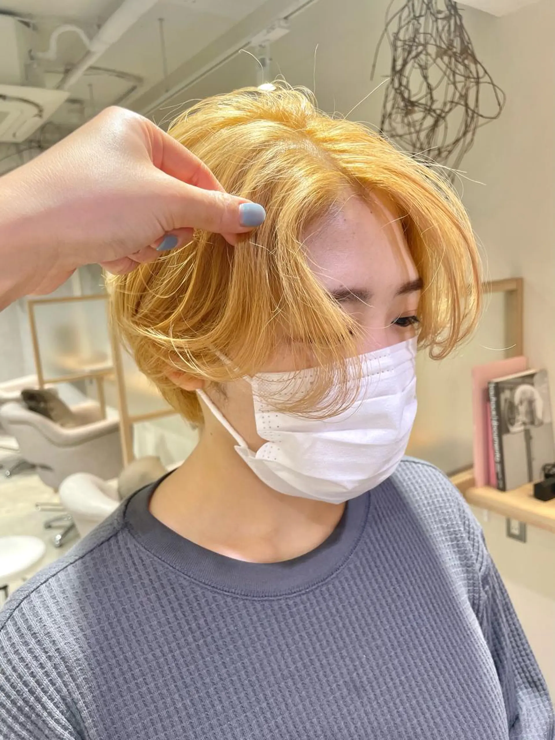 ショート カラー ベージュカラー ホワイトベージュ BoomBOX所属・HIBIKI/原宿 ハッシュカット🪄のヘアスタイル