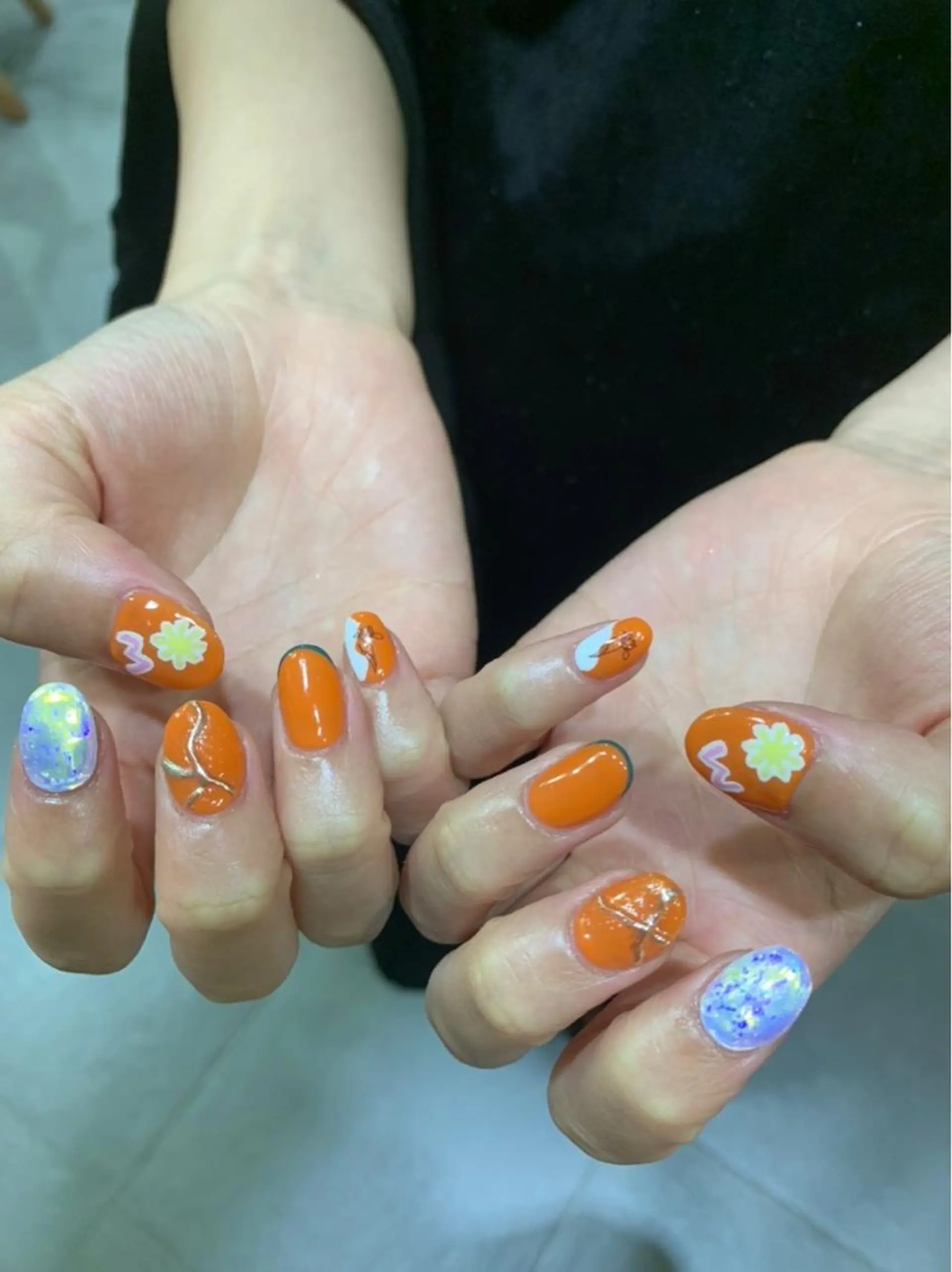 ネイル ハンドネイル 韓国🩶Y2Kネイル 💫くれはのネイルデザイン