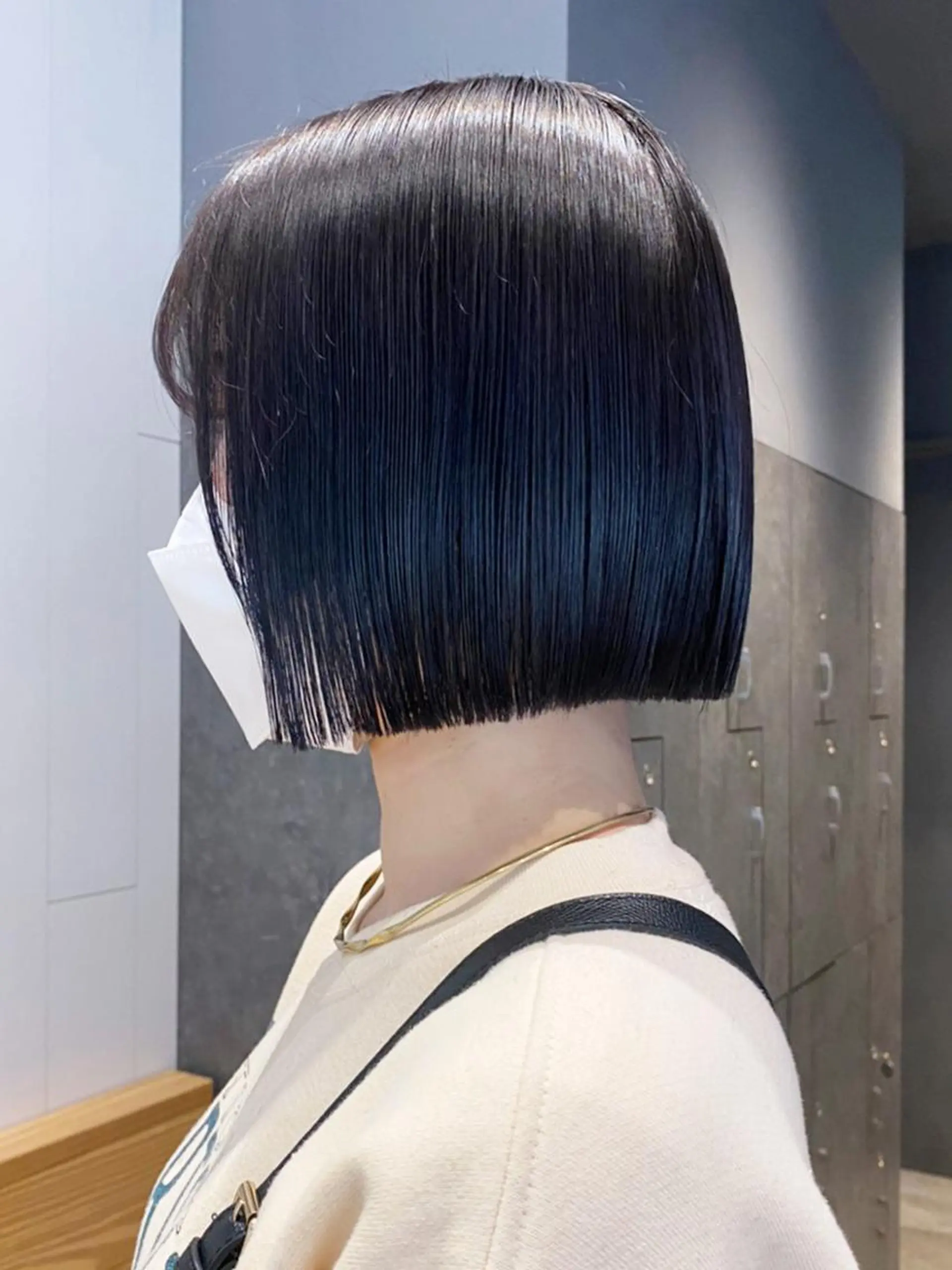 ミディアム カラー パーマ ヘアアレンジ 黒髪 ボブ ITbyALBUM 八王子店のヘアスタイル