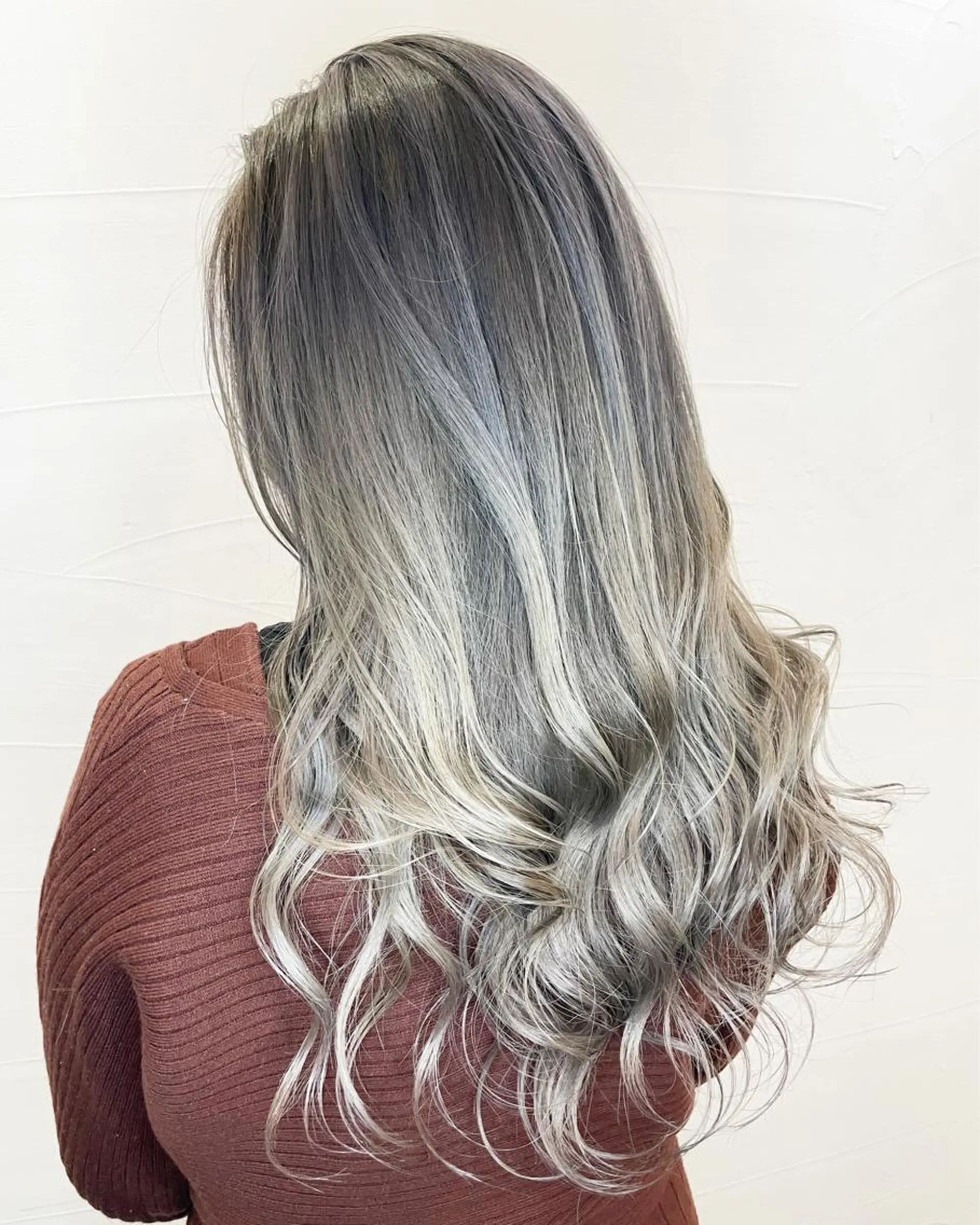 セミロング ヘアカラー トリートメント バレイヤージュカラー 特化美容師✨星皓太のヘアスタイル