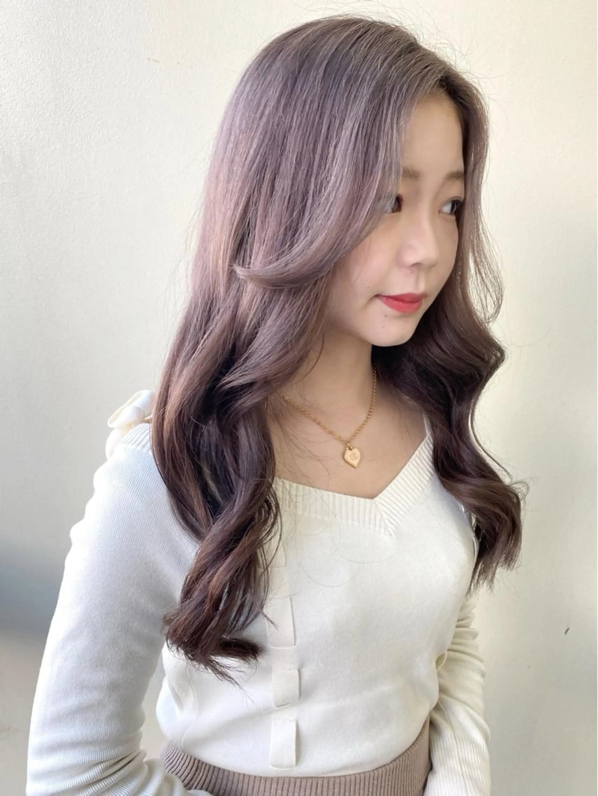 ロング くびれヘア 韓国風ヘア カット ヘアカラー トリートメント 韓国ヘア🇰🇷 SAYAのヘアスタイル
