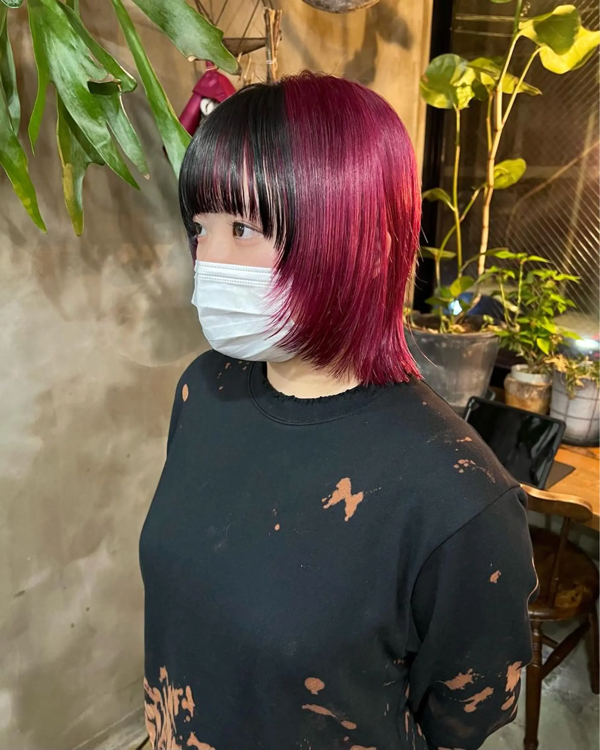 ミディアム カラー カット ヘアカラー トリートメント 木村陸弥 透明感/赤み消しのヘアスタイル