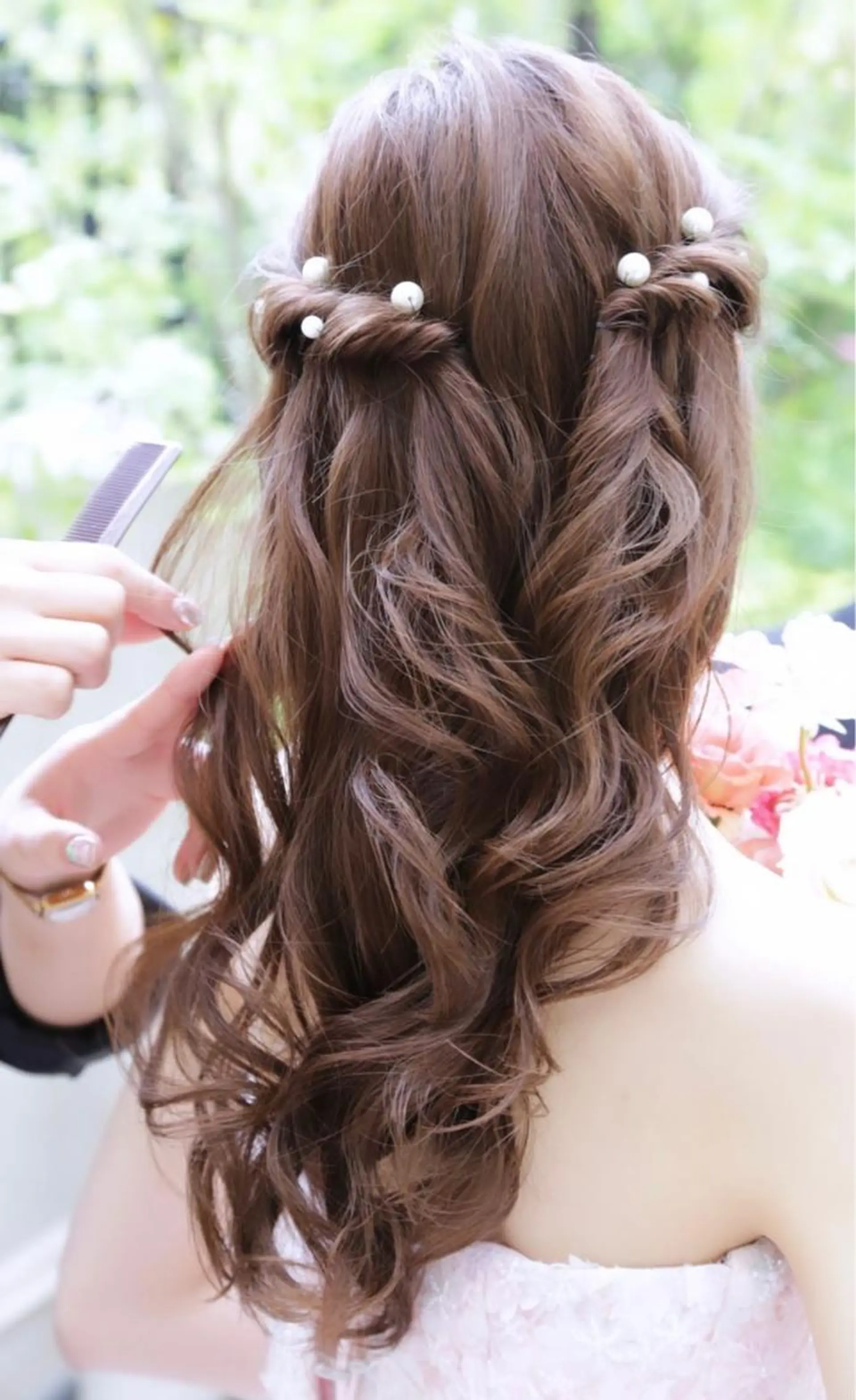 ロング ヘアアレンジ オシャマヘアーCinQ二川店所属・大嶽 楓のヘアスタイル
