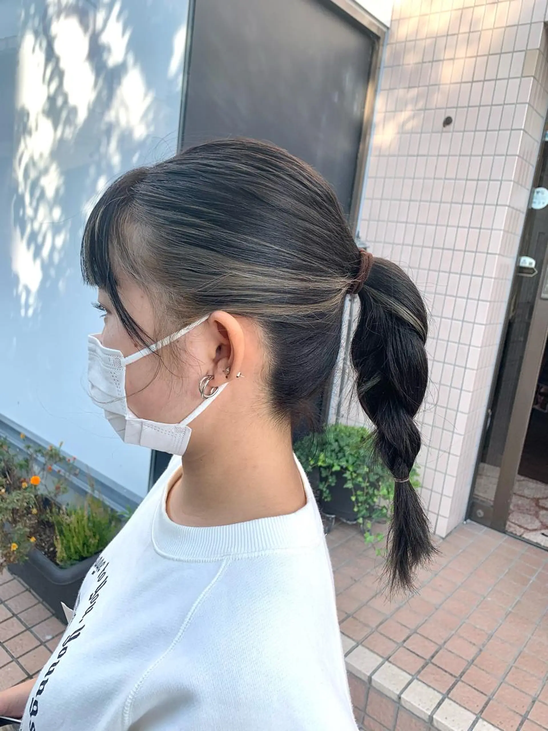 セミロング カラー ミストバング  フェイスフレーミング Lunapiena所属・Lunapiena 🫧ナナのヘアスタイル