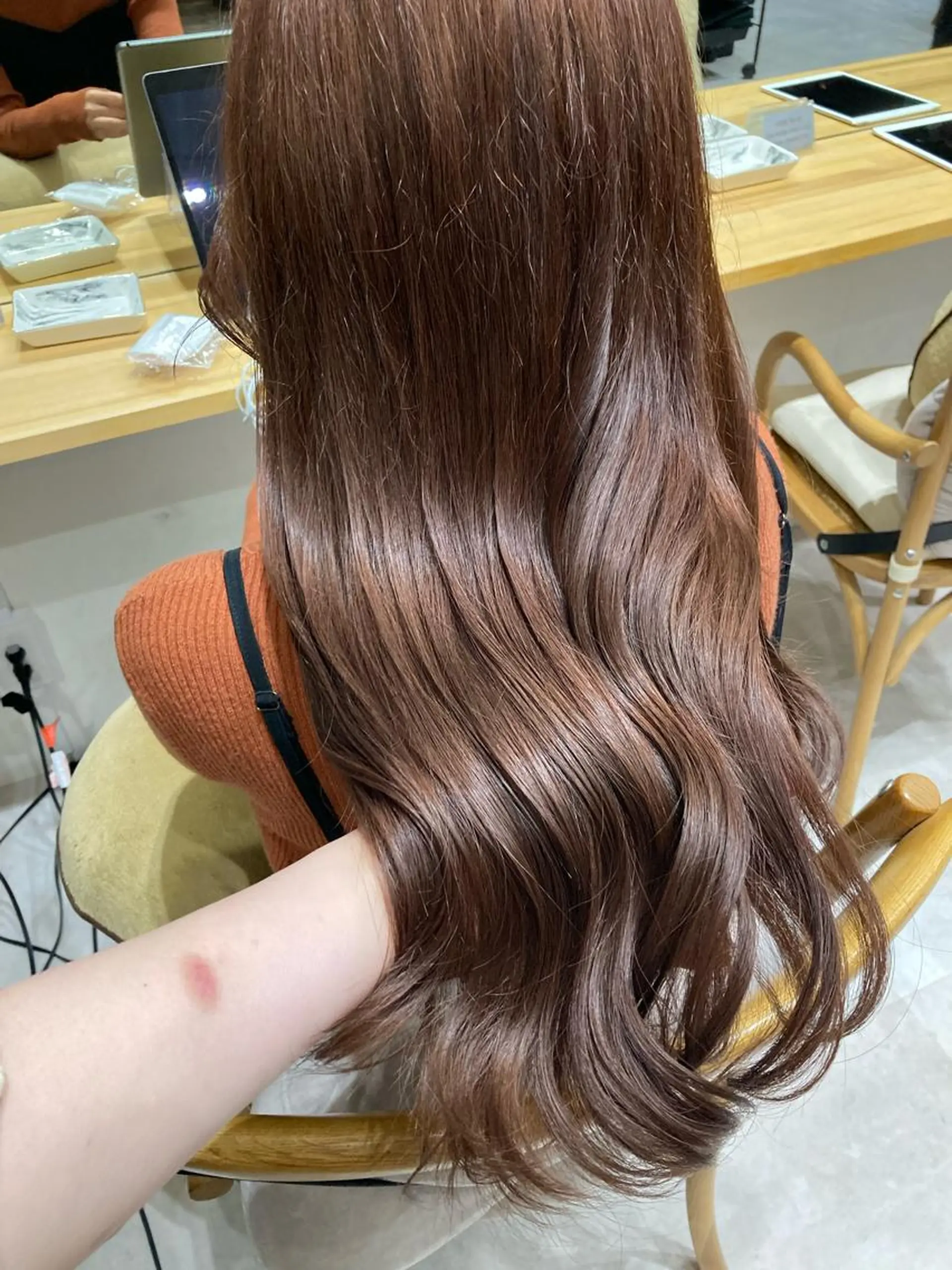 ロング カット ヘアカラー トリートメント ✨色持ちの良い艶 カラー✨蟹江真世のヘアスタイル
