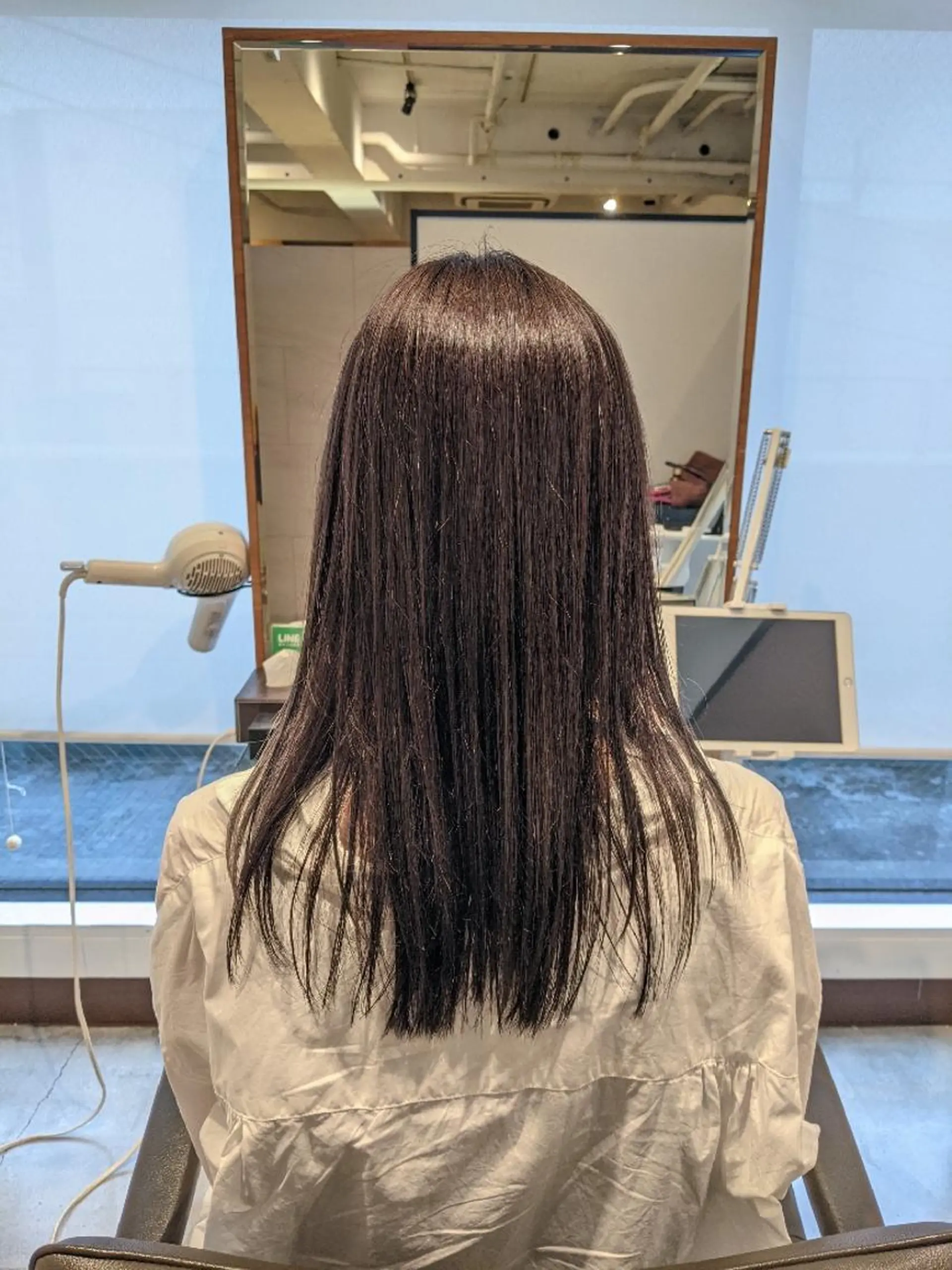 セミロング カラー ベージュカラー ミント ミントベージュ 【大人艶カラー🌿】 中畑リョウのヘアスタイル
