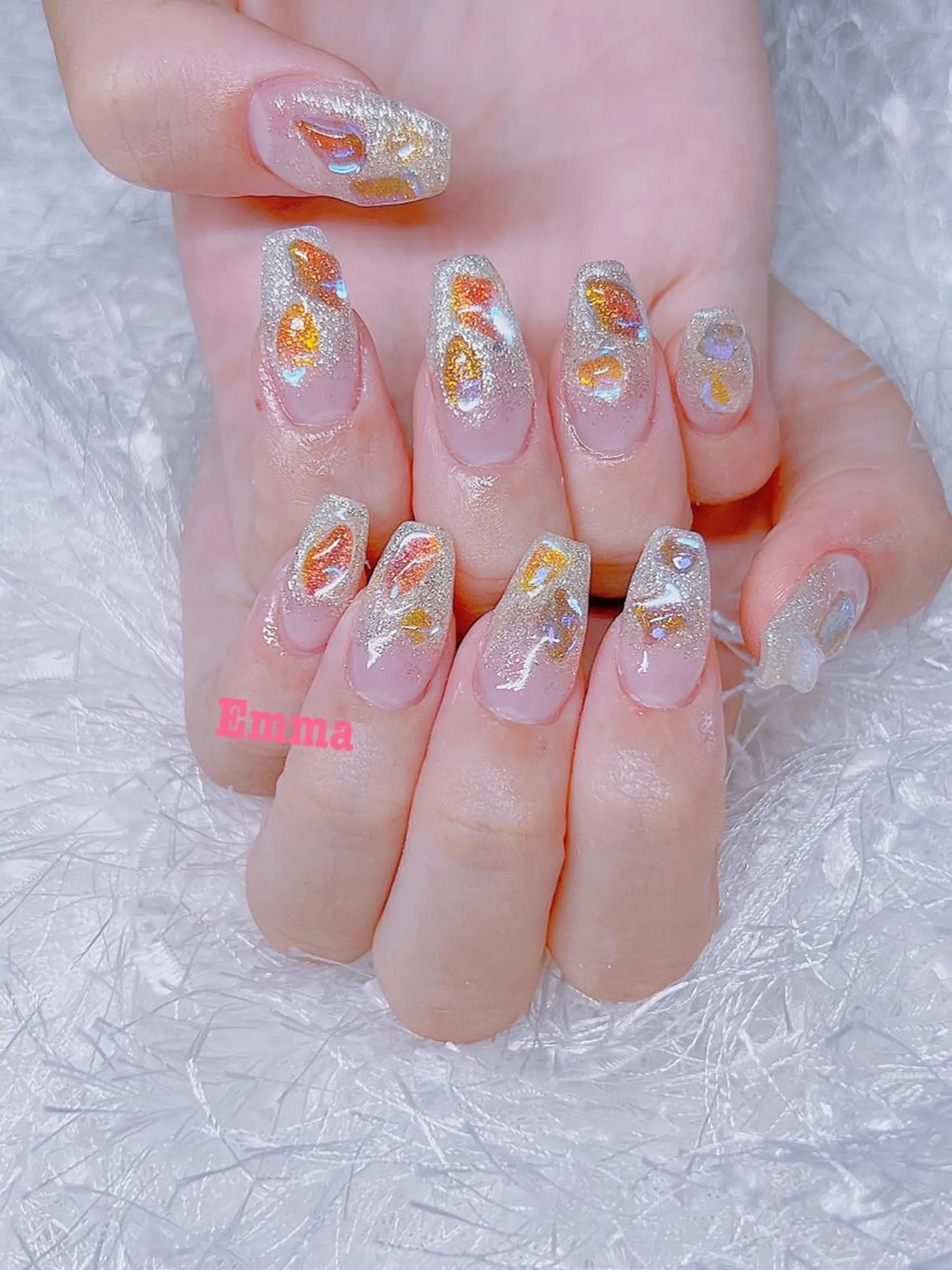 ネイル 長さ出し シンプルネイル ネイルチップ She   Nail所属・ISA_ BELLAのネイルデザイン