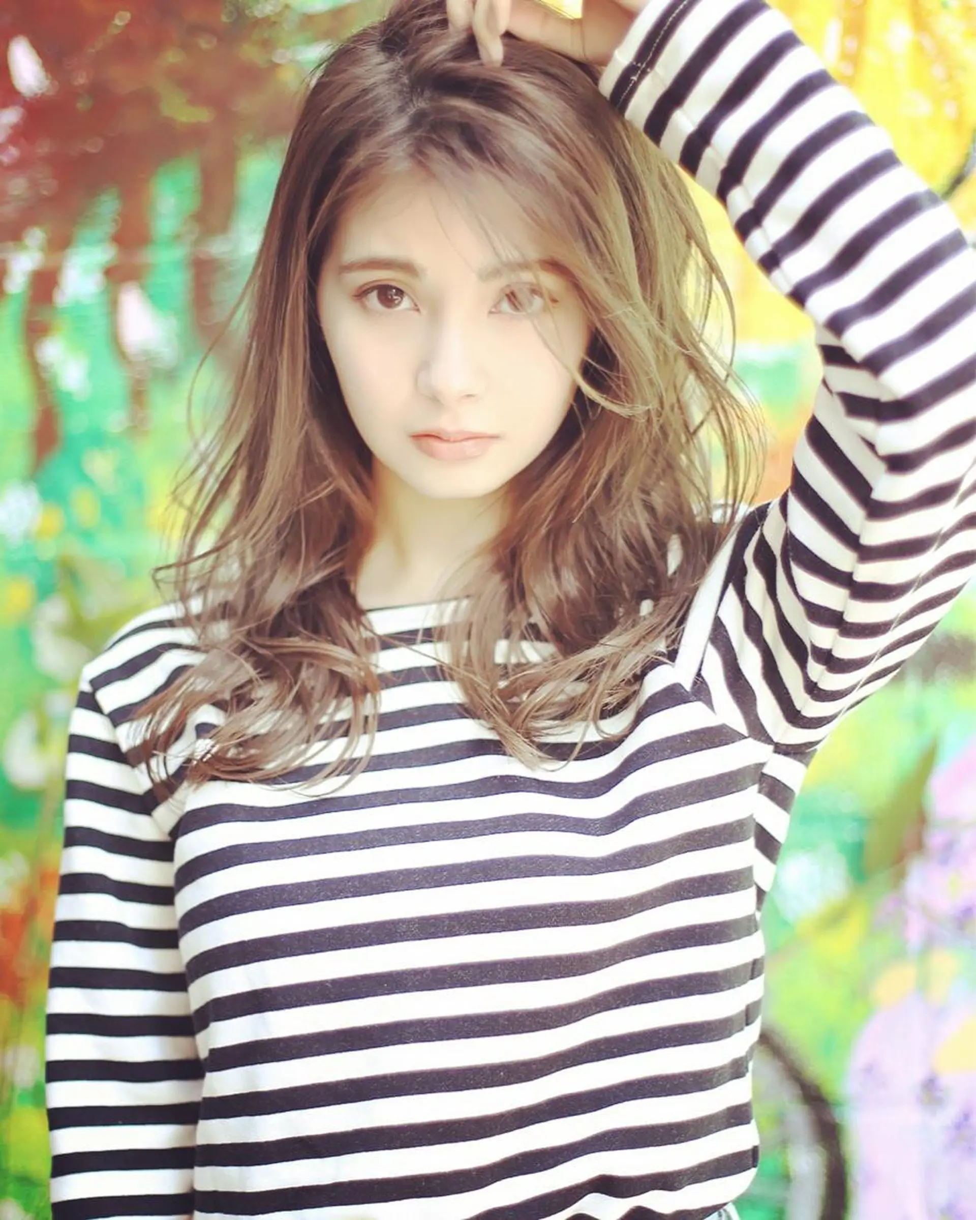セミロング カラー ベージュカラー グレージュ ボブ くせ毛 顔周りカット ヘアカラー トリートメント 透明感×髪質改善🧸 韓国ヘア　武田涼のヘアスタイル