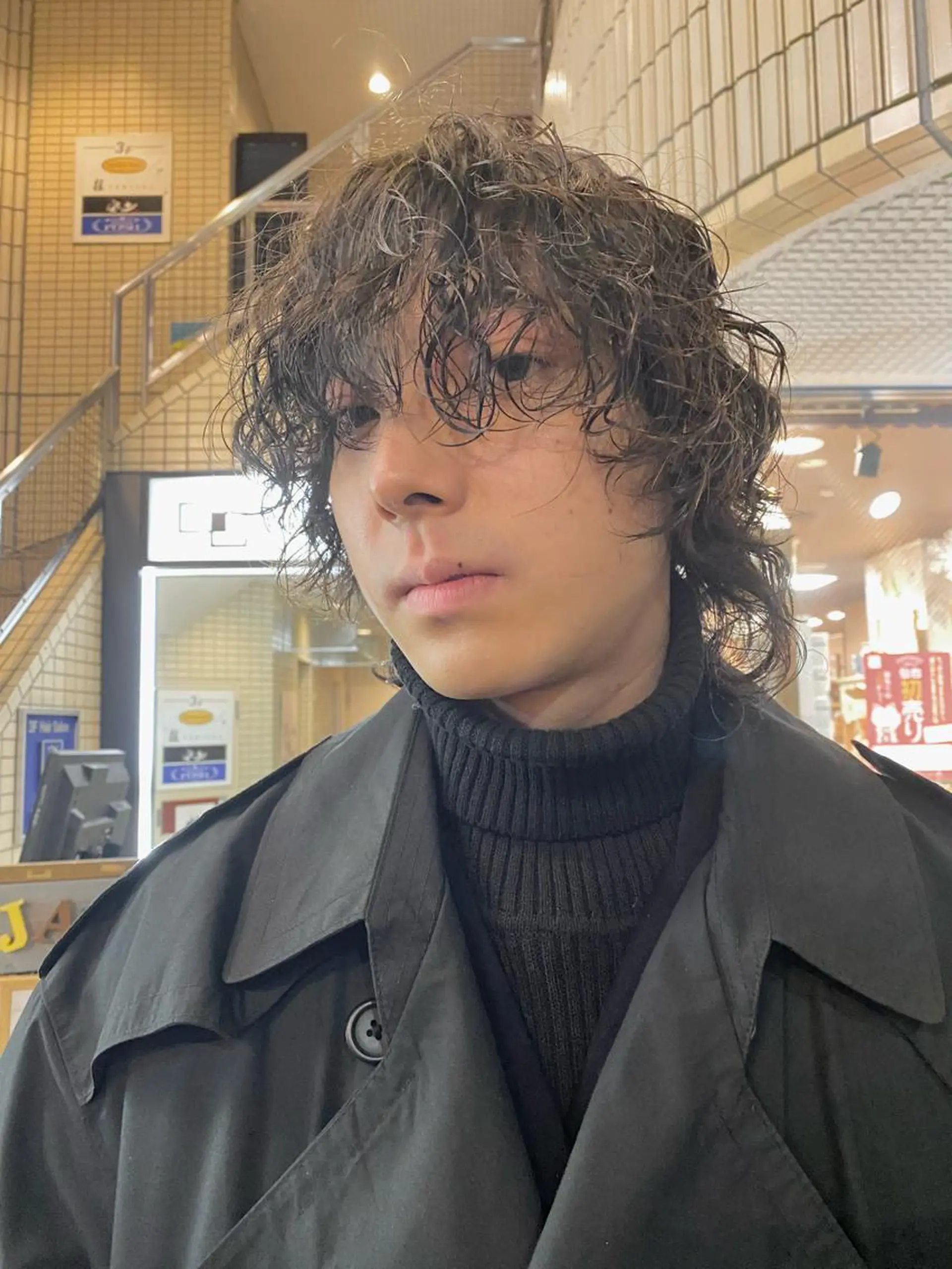 ミディアム パーマ メンズ 7Bridge所属・ハッシュカット 小西貫太のヘアスタイル