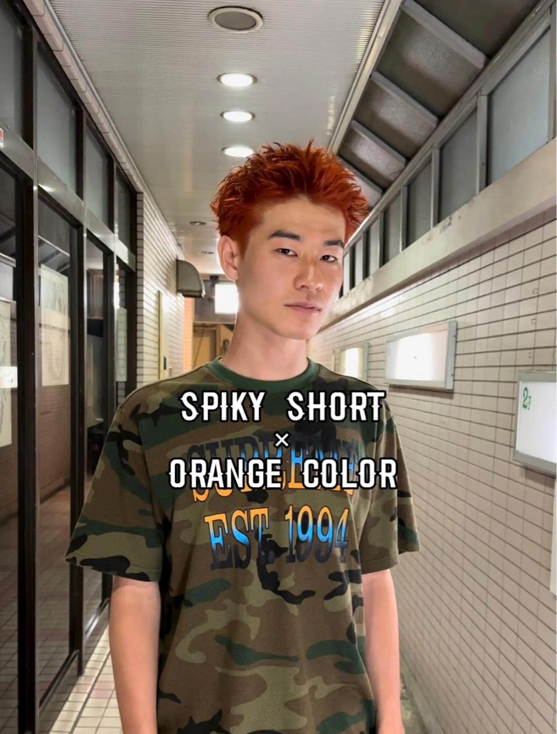 ショート メンズ スパイキーショート ショートヘア パーマ職人 渡邊　優雅のヘアスタイル