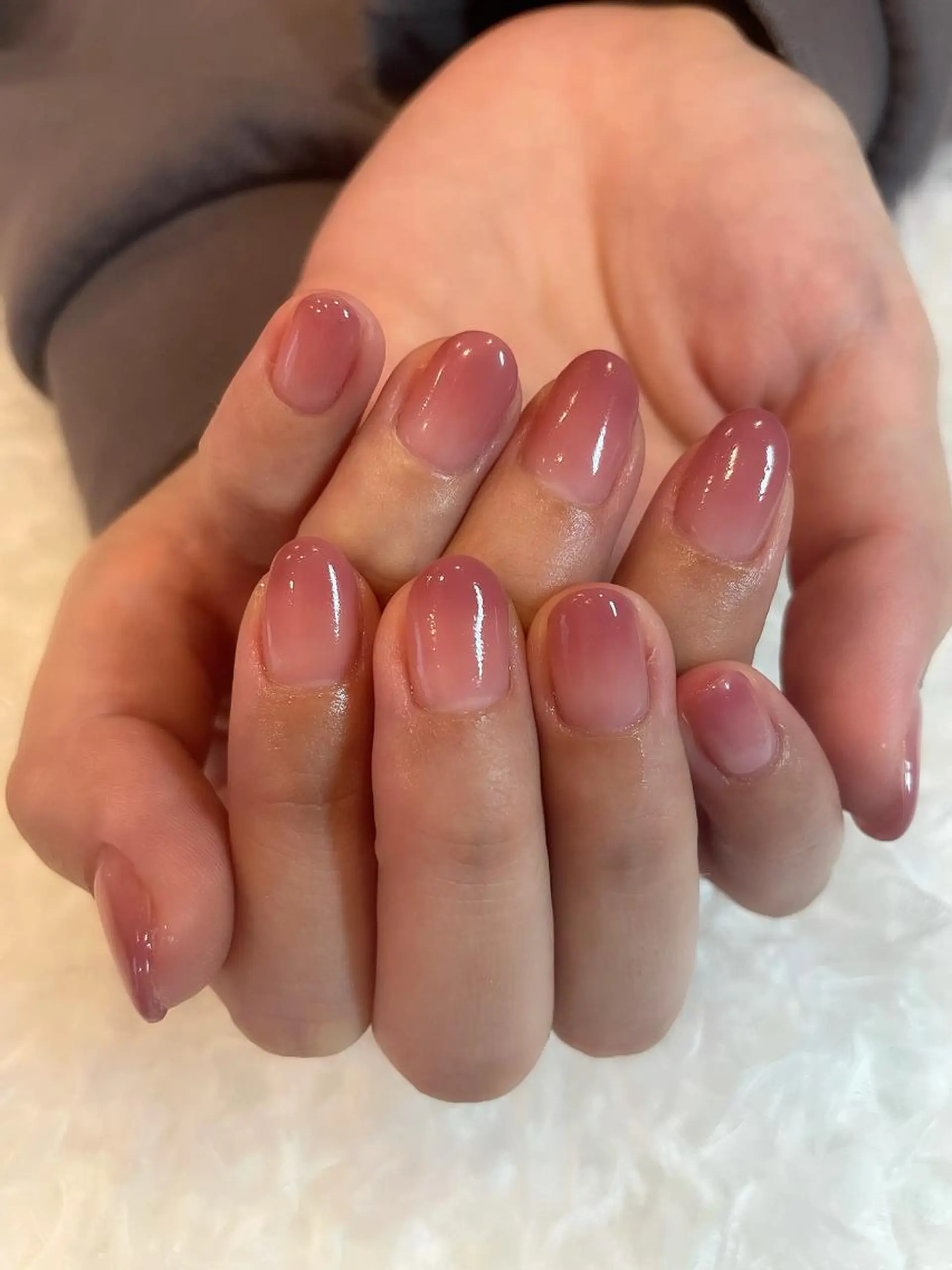 ネイル グラデーション ピンク ささき れいなのネイルデザイン