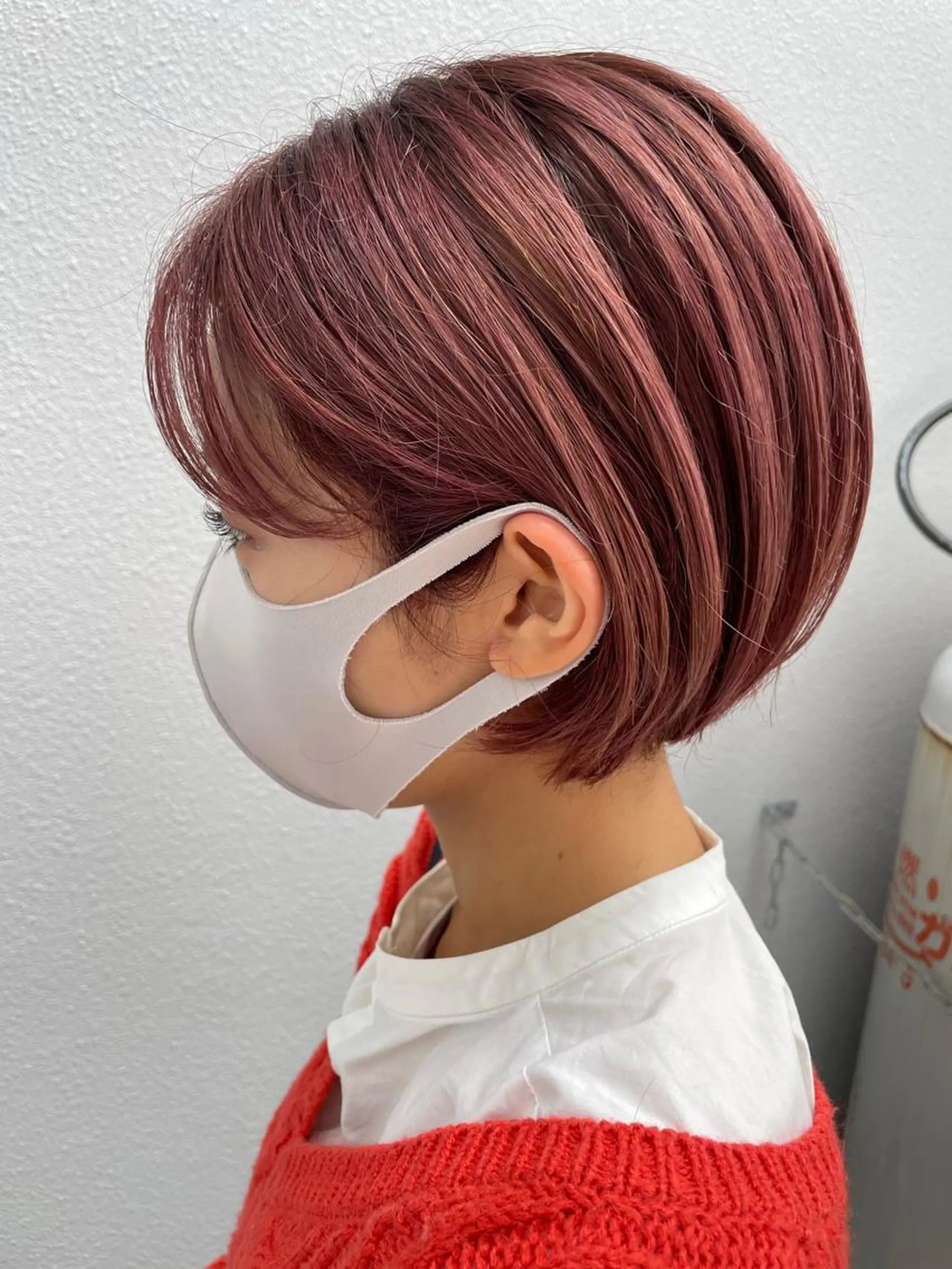 ショート 切りっぱなしボブ ショートボブ 丸みショート ミストバング ボブ C’LD hair  produce /シールドヘア所属・モテ髪/ボブ/ショー ト/アダチフウトのヘアスタイル