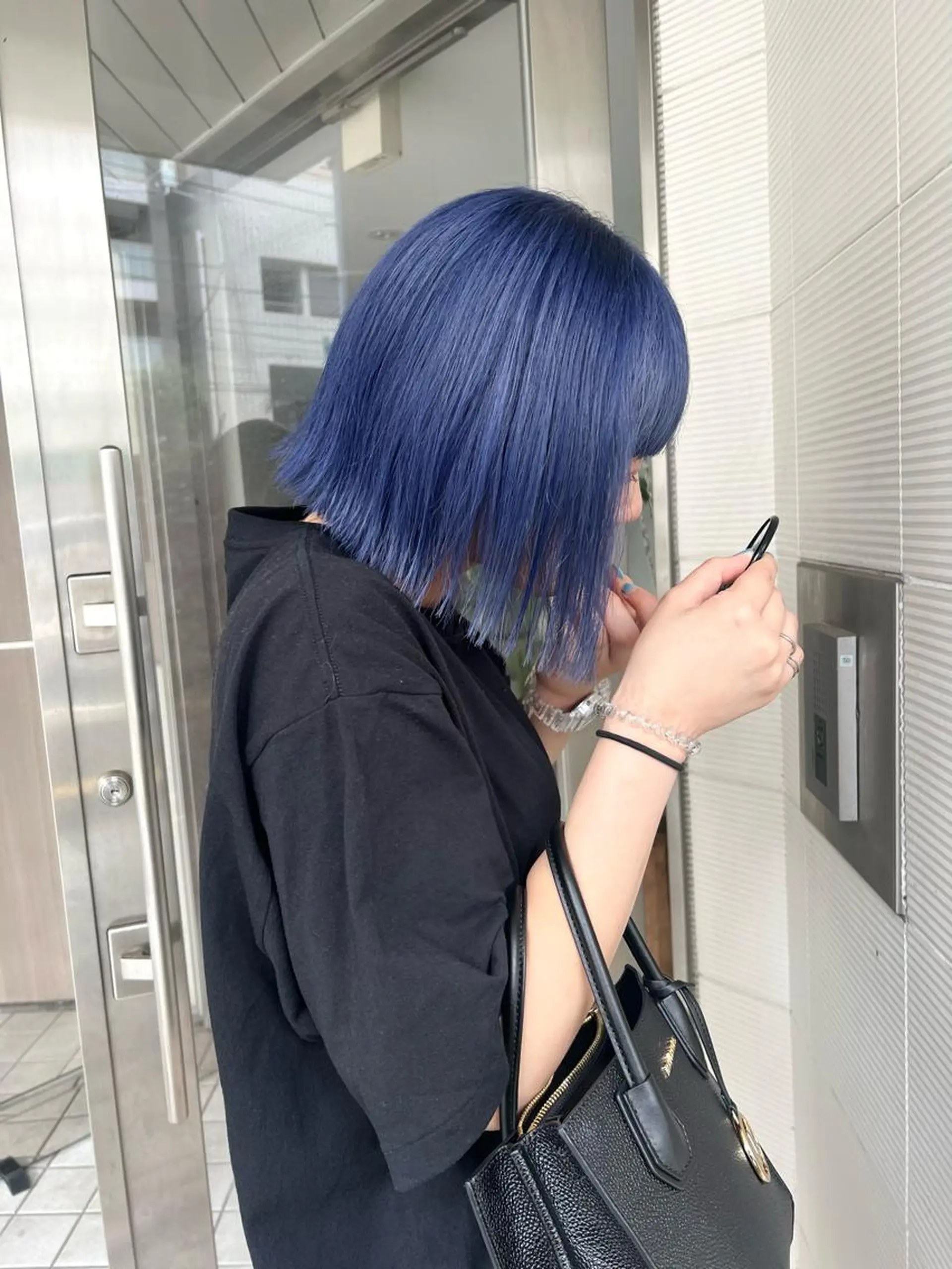 ミディアム カラー ヘアアレンジ ヘアカラー トリートメント ツガミ リナのヘアスタイル