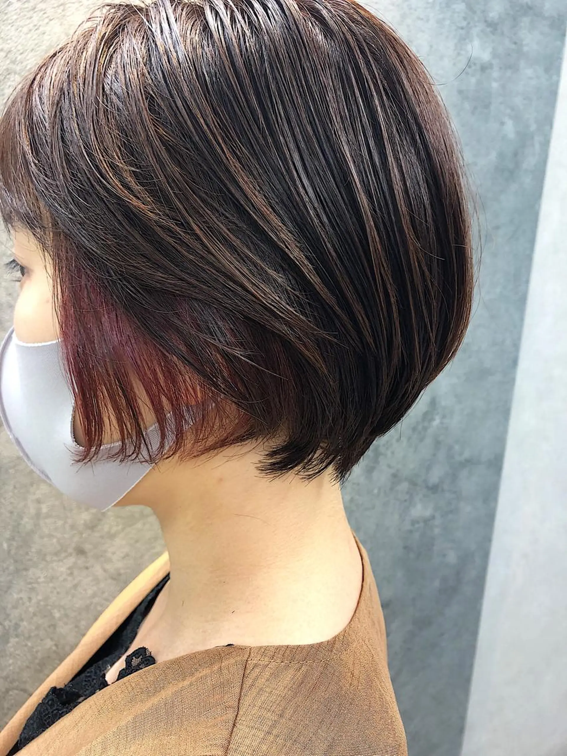 ショート ボブ カット ヘアカラー トリートメント 所渉/韓国レイヤー /ウルフカットのヘアスタイル