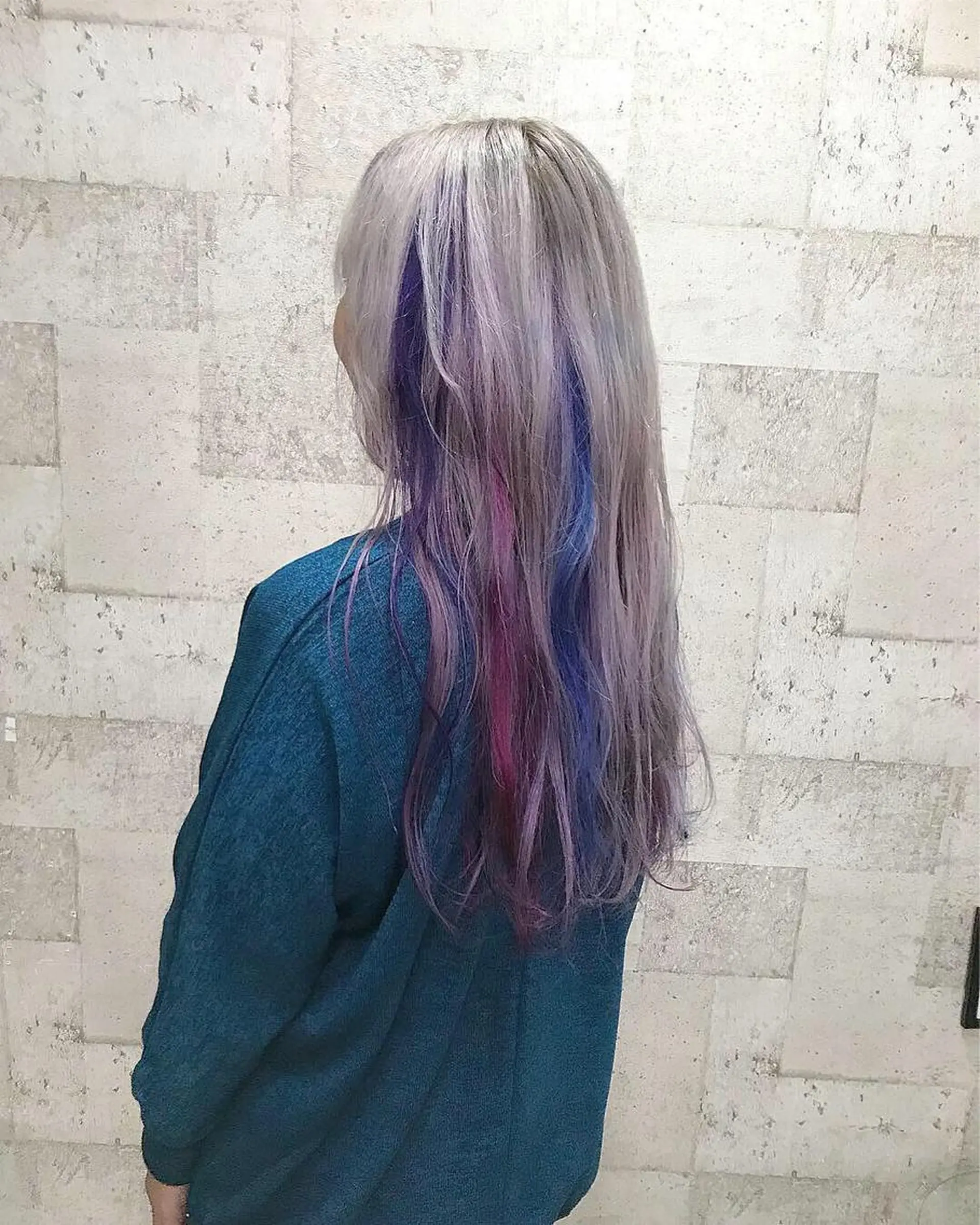 ロング カラー ブリーチ ハイライトカラー ハイライト インナーカラー/天神 ブリーチ/吉田のヘアスタイル