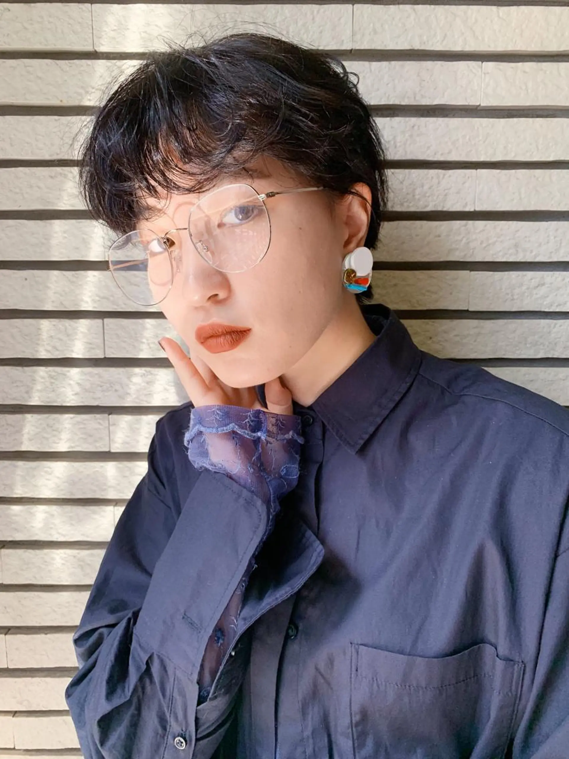 ショート パーマ ショートヘア カット パーマ ヘアセット ブリーチカラーNo. 1🌈 RYOGAのヘアスタイル