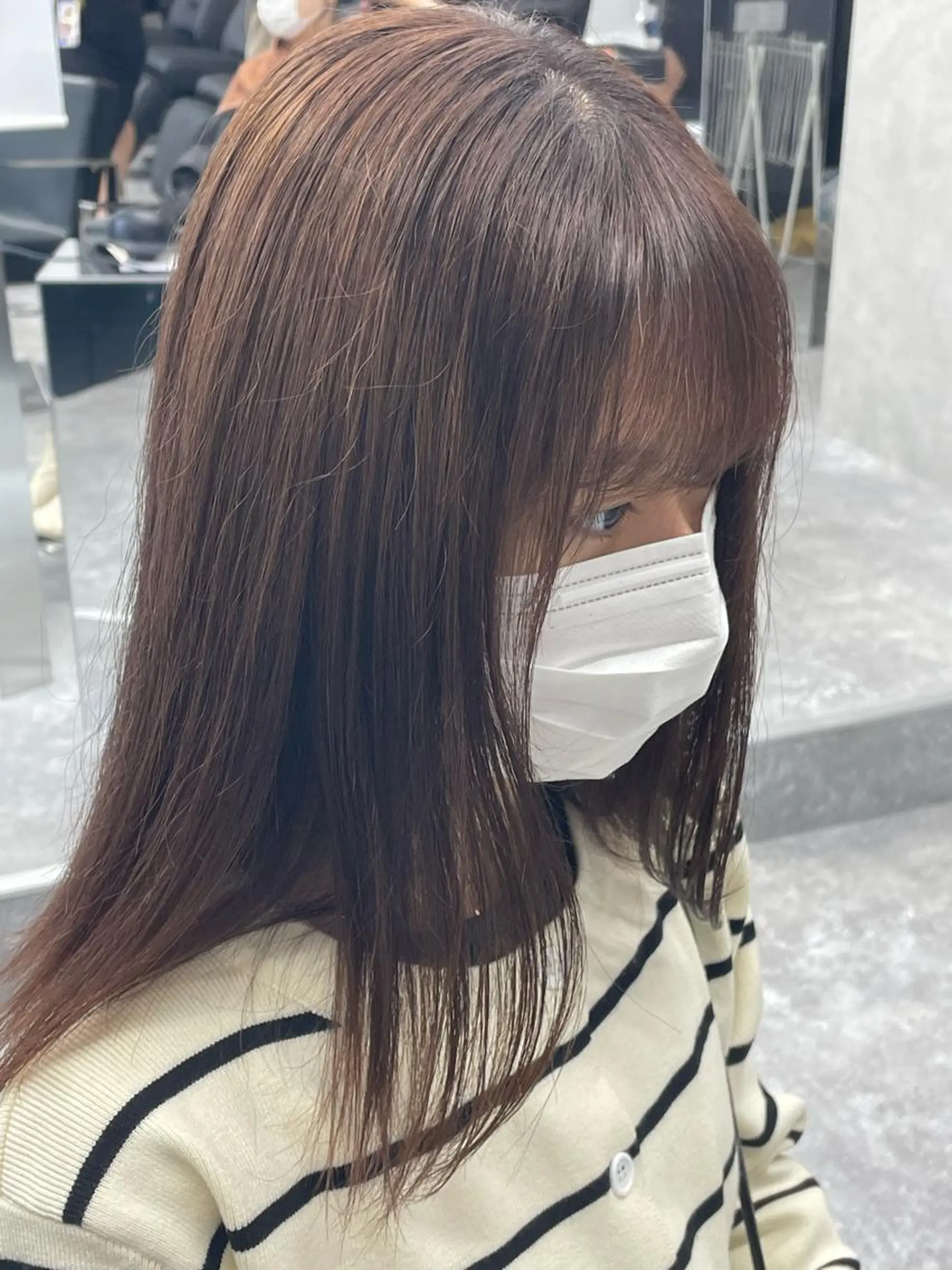 ミディアム カラー ショートボブ ミディアムパーマ バレイヤージュ ブリーチ ブラウンカラー PERCUT大阪堀江店所属・メンズヘアのカリスマ 北地　空のヘアスタイル