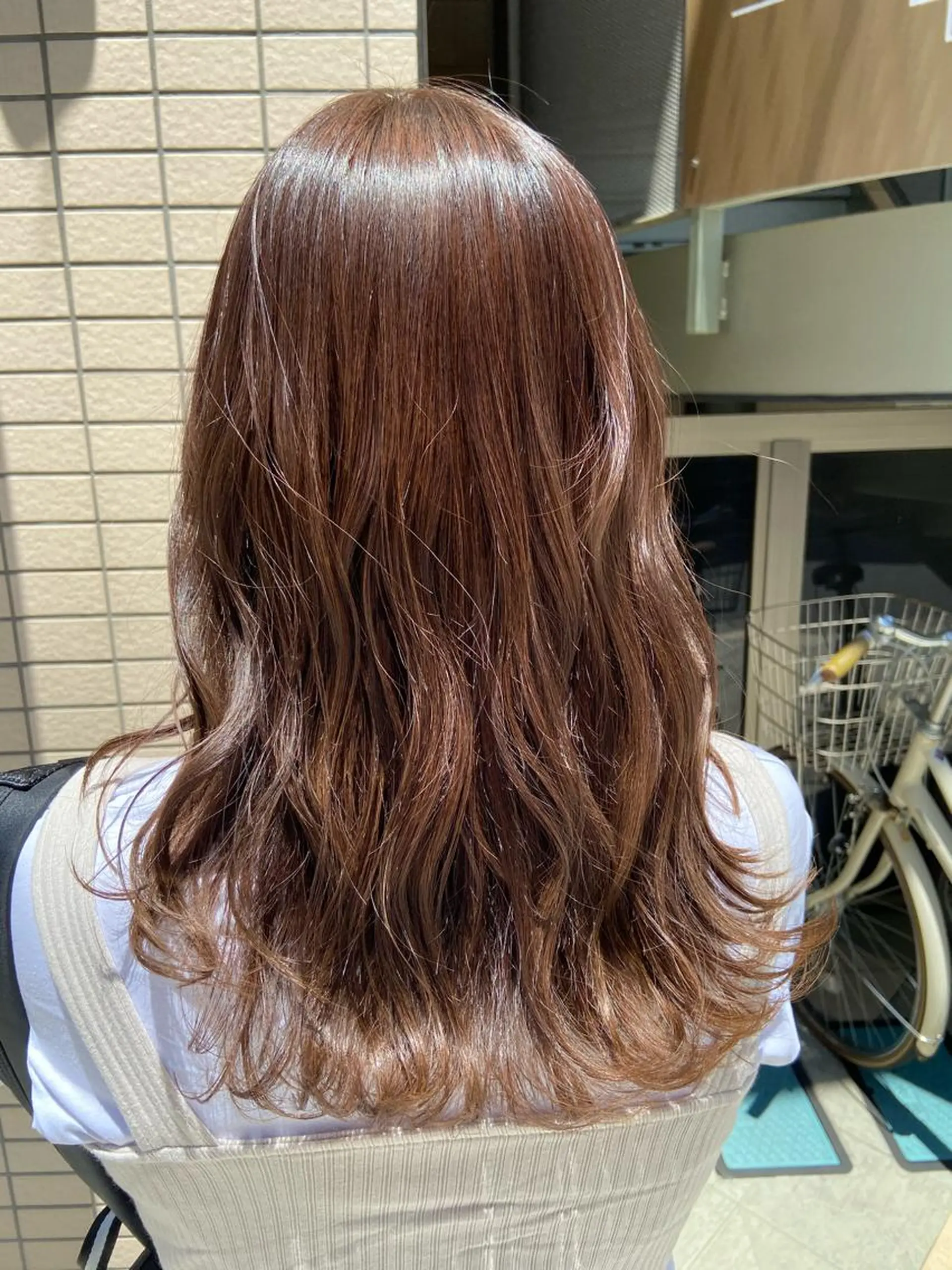 セミロング カラー 透明感カラー 菊地 美憂のヘアスタイル