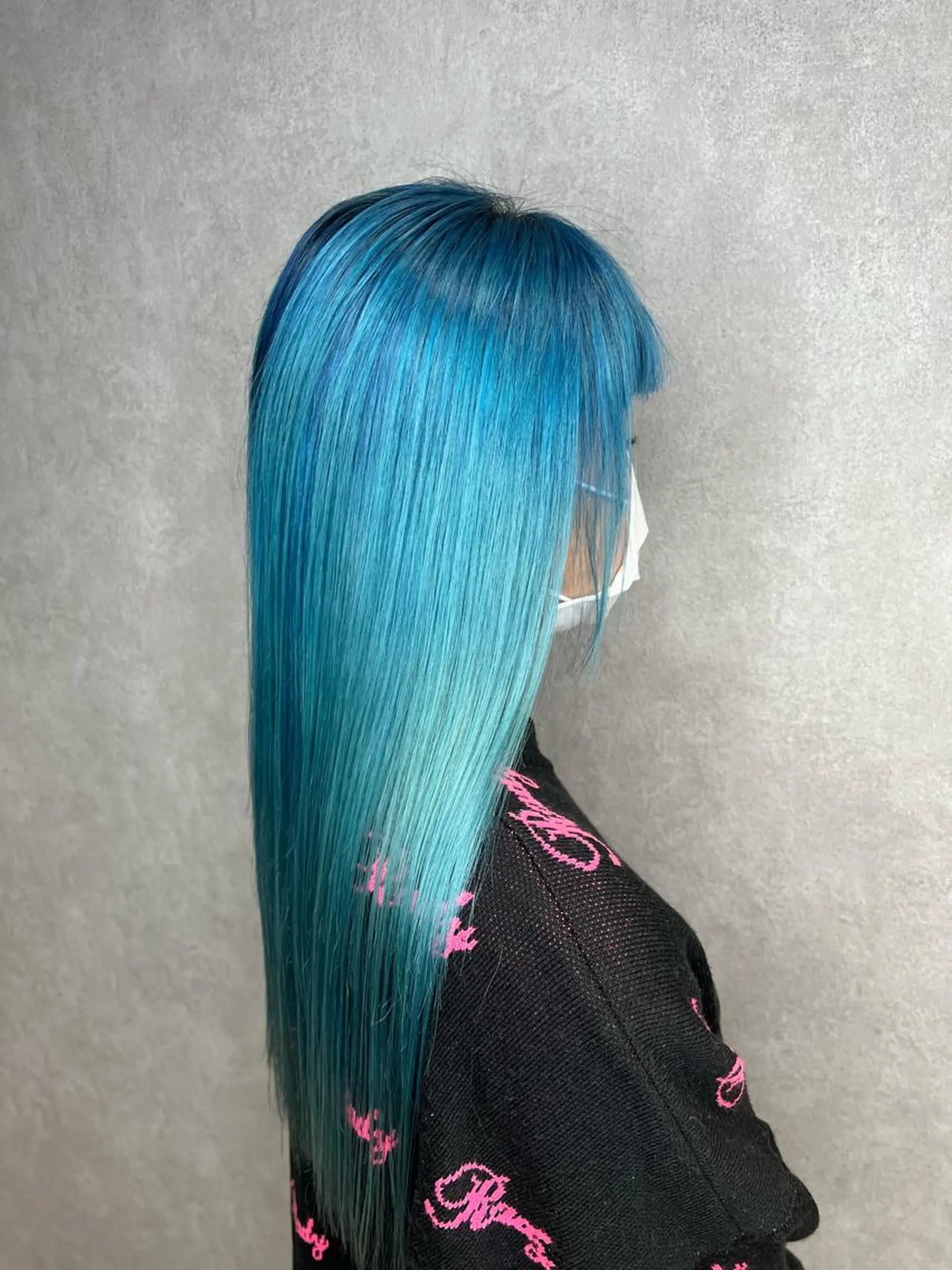 セミロング カラー mimiiy梅田 中崎町ハイトーンのヘアスタイル