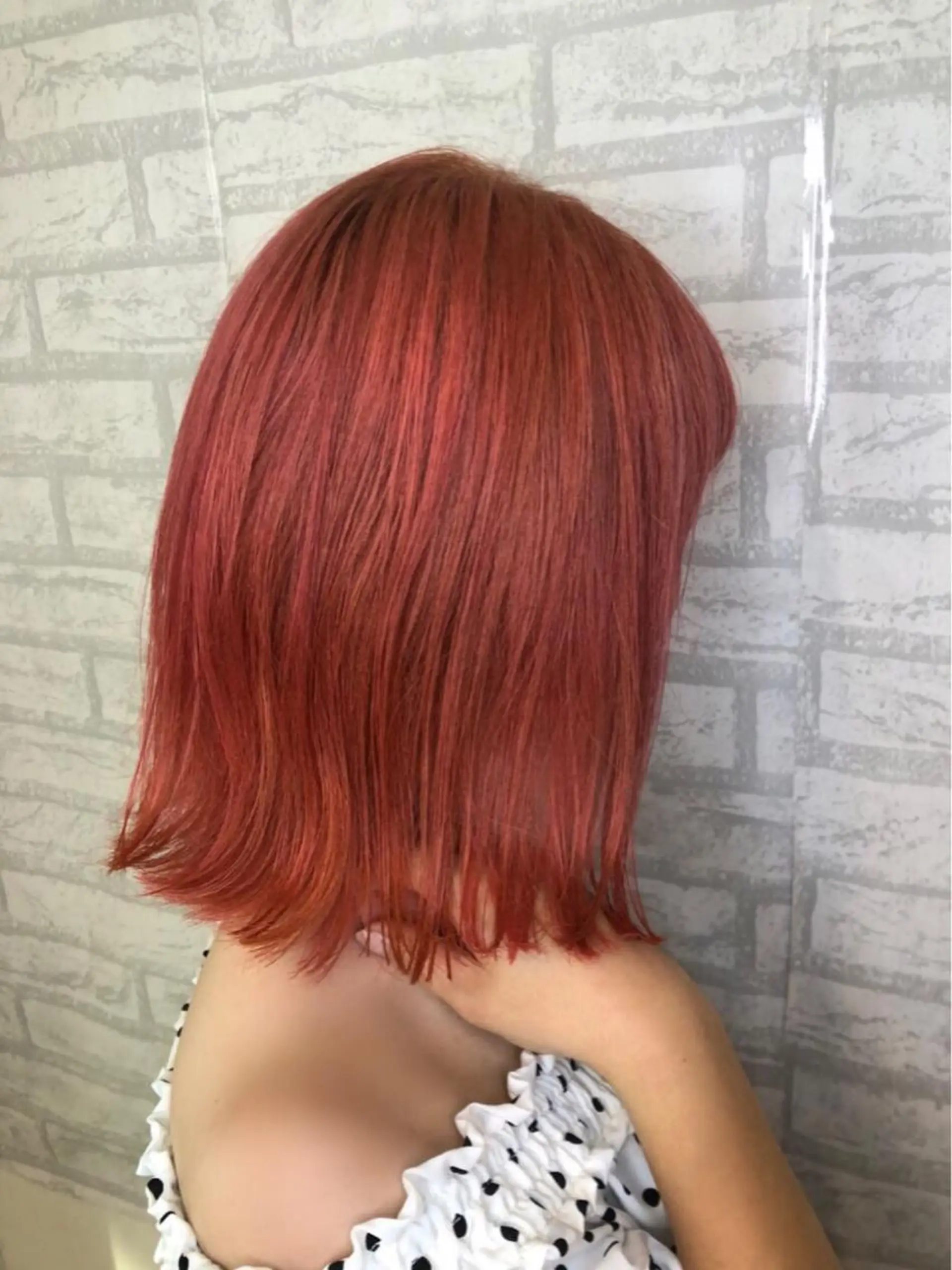ショート カラー ブリーチ ピンクカラー トリートメント カット ヘアカラー トリートメント JIL BLAN 京都のヘアスタイル