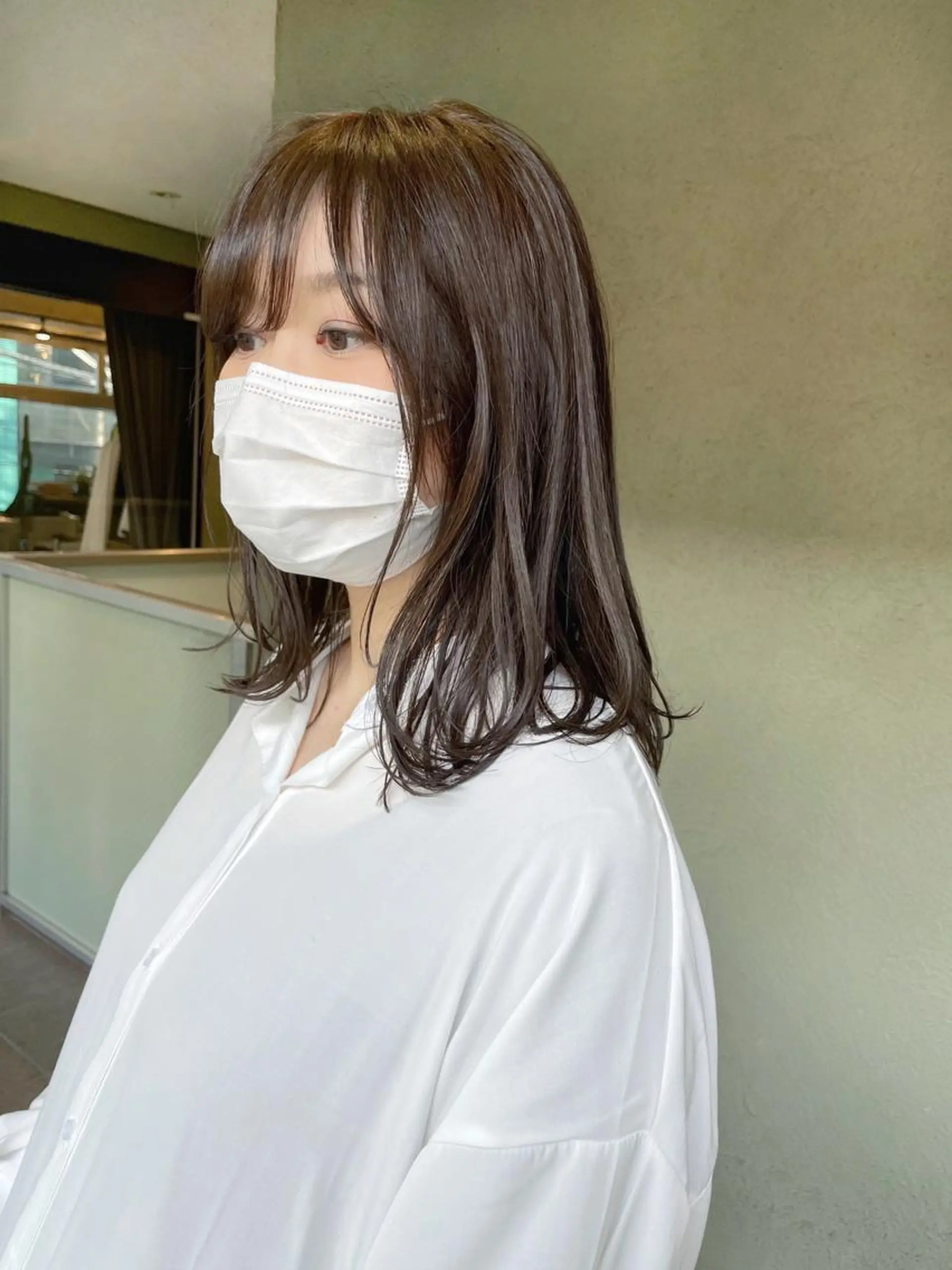 ミディアム カラー グレージュ カット ヘアカラー HIROKI ” stylistのヘアスタイル