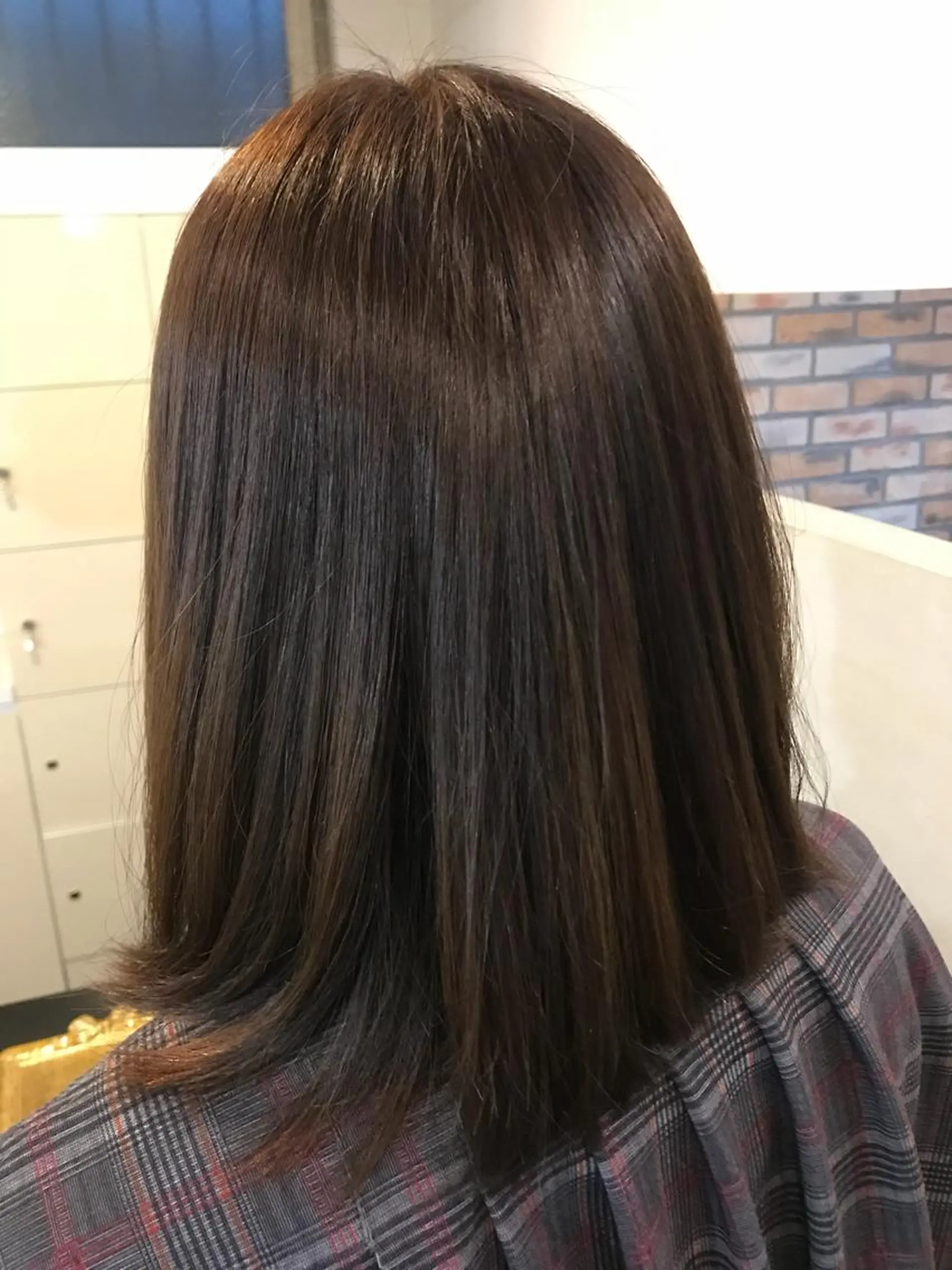 セミロング カラー ヘアアレンジ ブラウンカラー ラベンダーカラー ラベンダーブラウン バイオレットカラー DISCOHAIRsanc（ルジャルダン町田）所属・烏山 達也のヘアスタイル