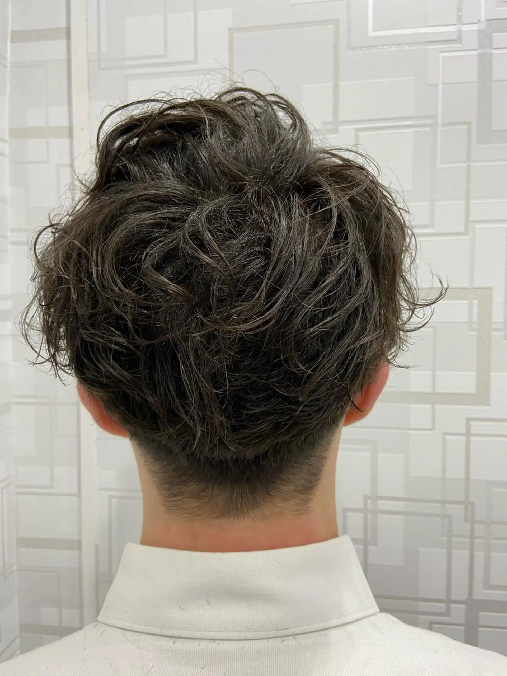 ショート メンズ カットパーマ✂️ 小坂田玲亜のヘアスタイル