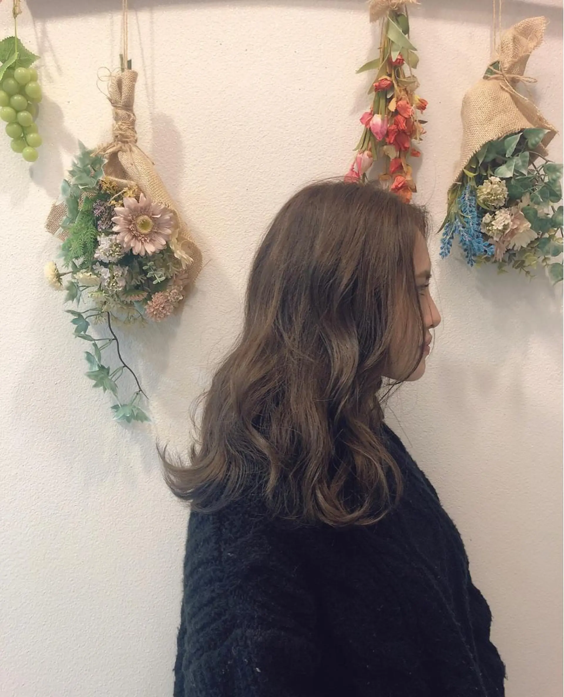 ロング ヘアカラー トリートメント 山口 明日花のヘアスタイル