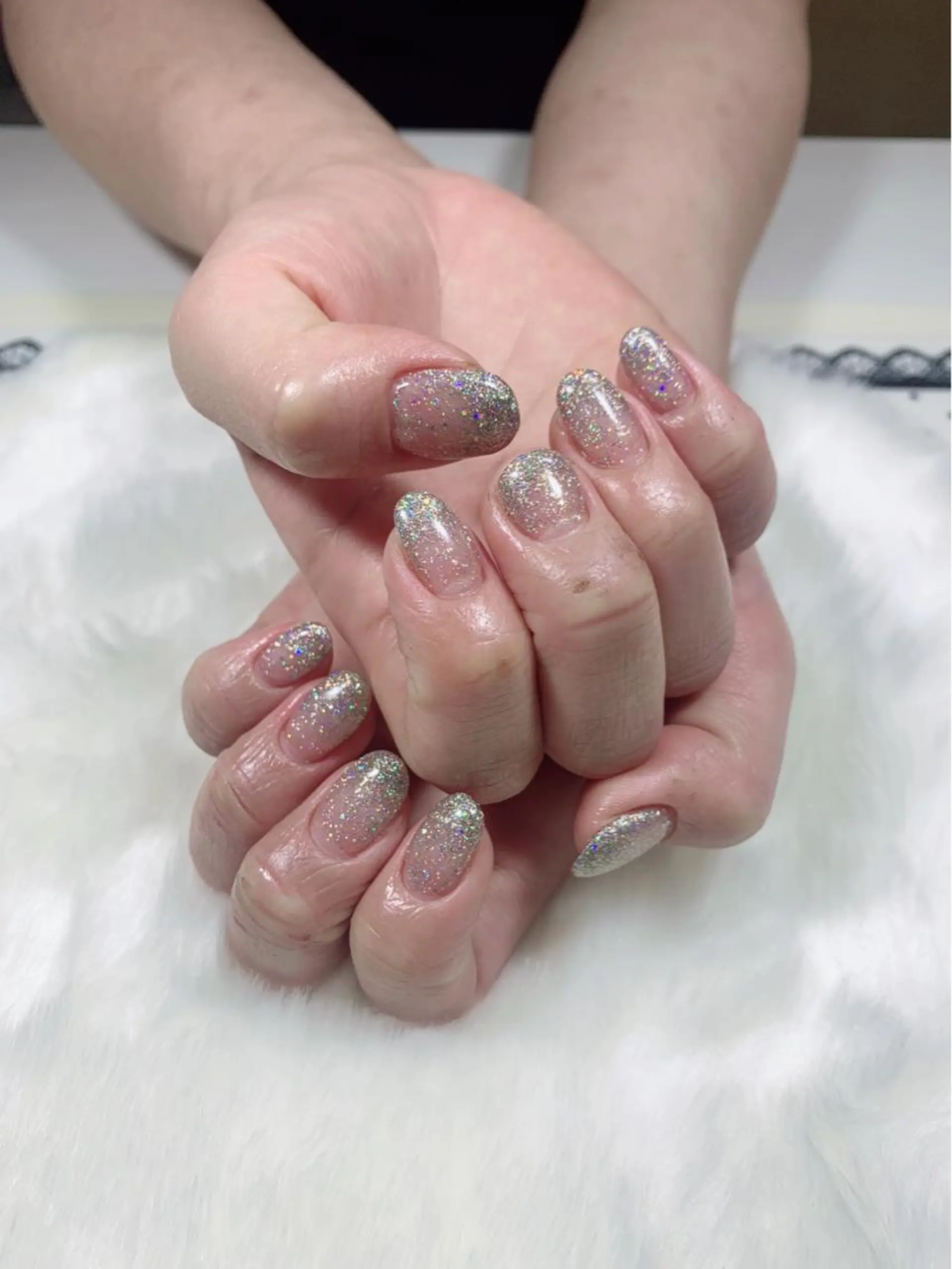 ネイル グラデーション ラメ(グリッター) ラメグラデーション salon EMANのネイルデザイン