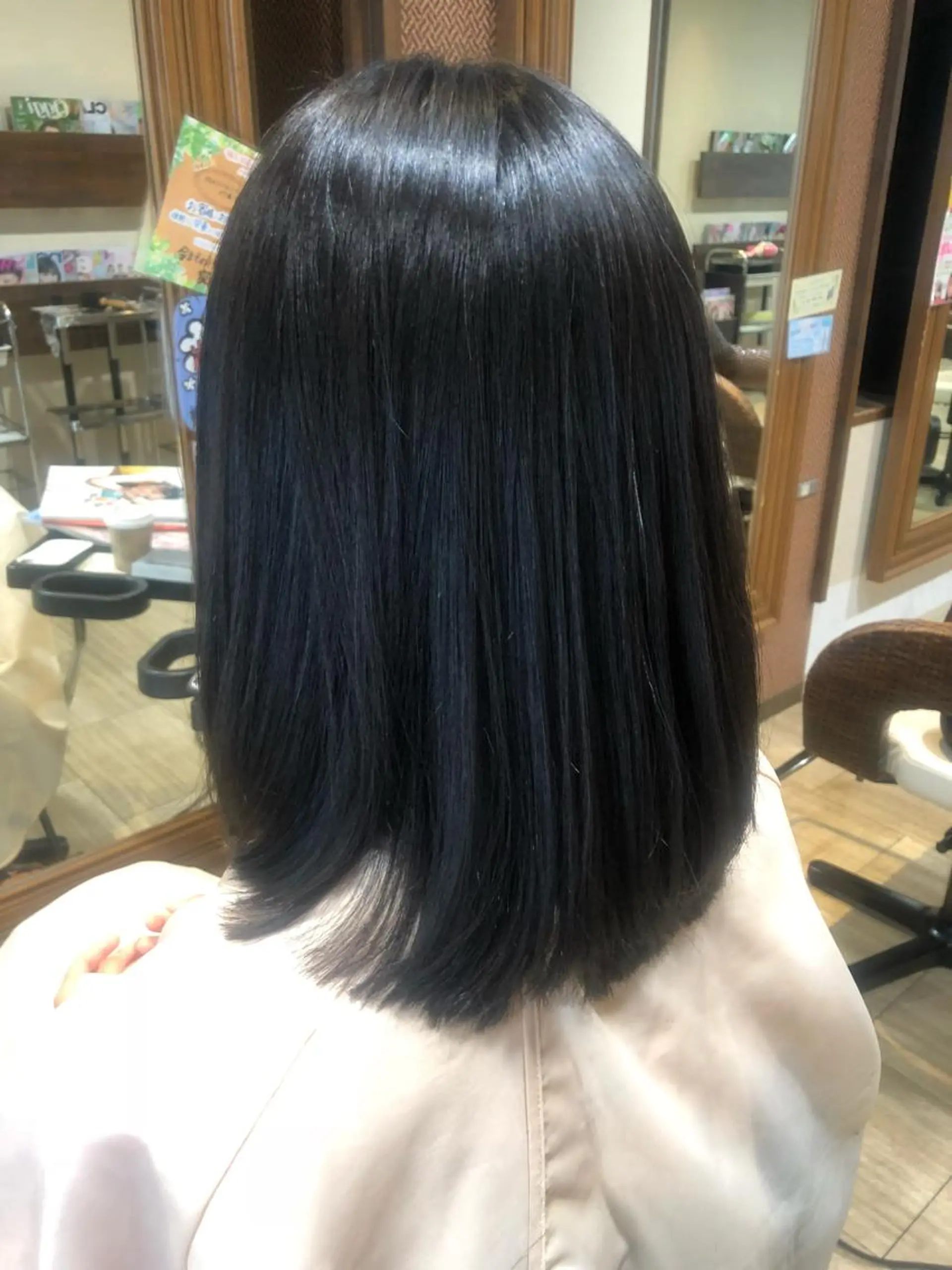 セミロング 縮毛矯正/髪質改善 主税巧一のヘアスタイル