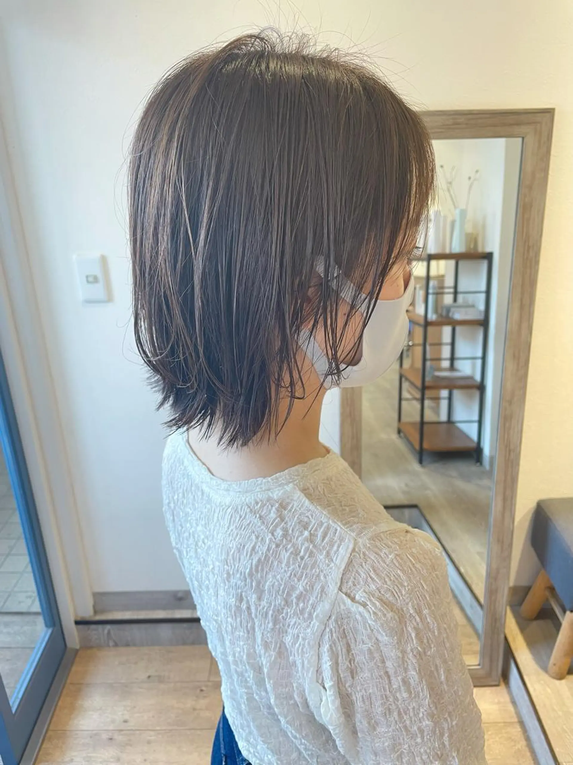 ミディアム カラー 🩰オリーブ/ ベージュ松本咲花🩰のヘアスタイル