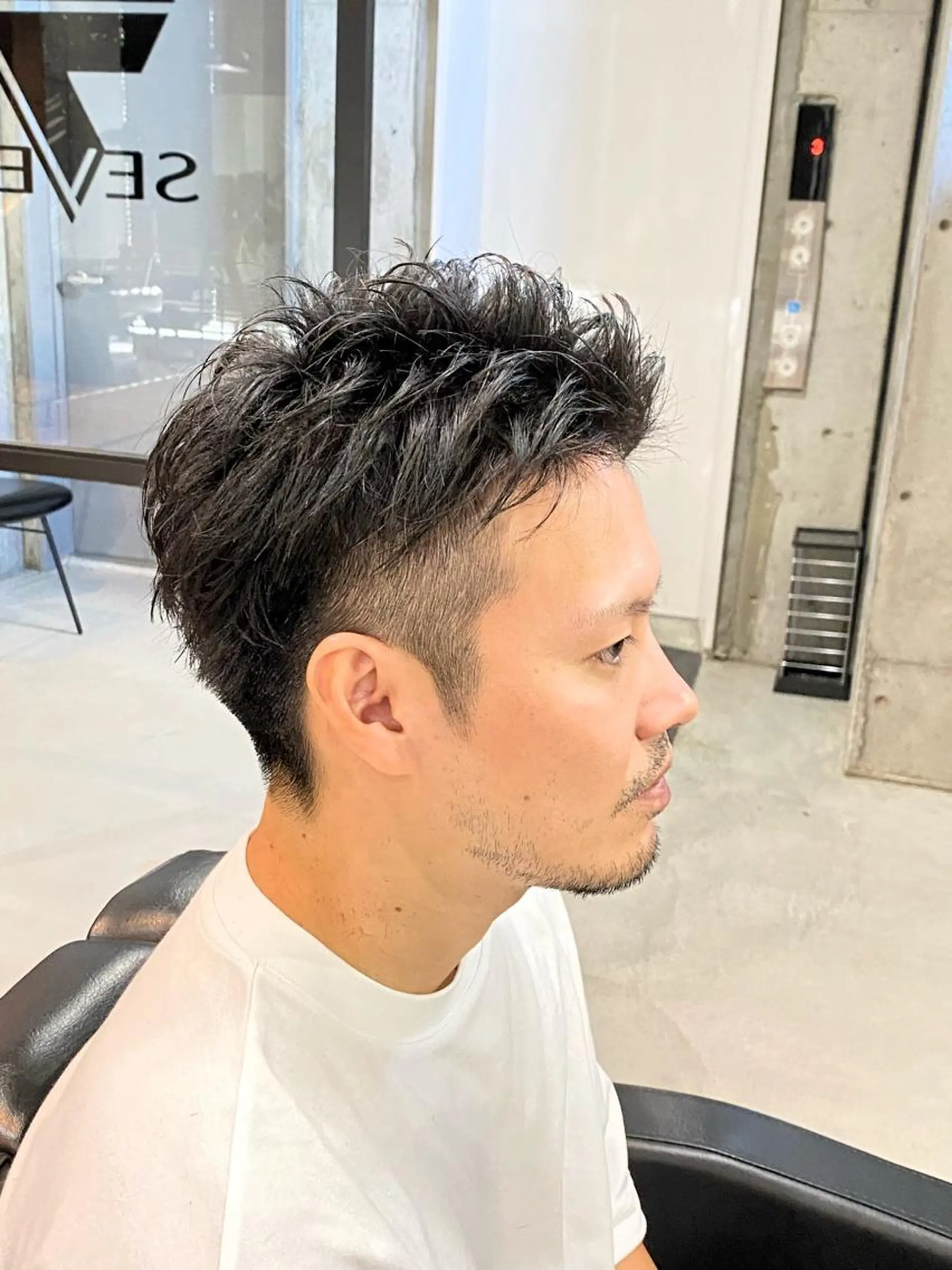 ショート パーマ メンズ MENS  FEEL南森町所属・佐藤 達郎のヘアスタイル