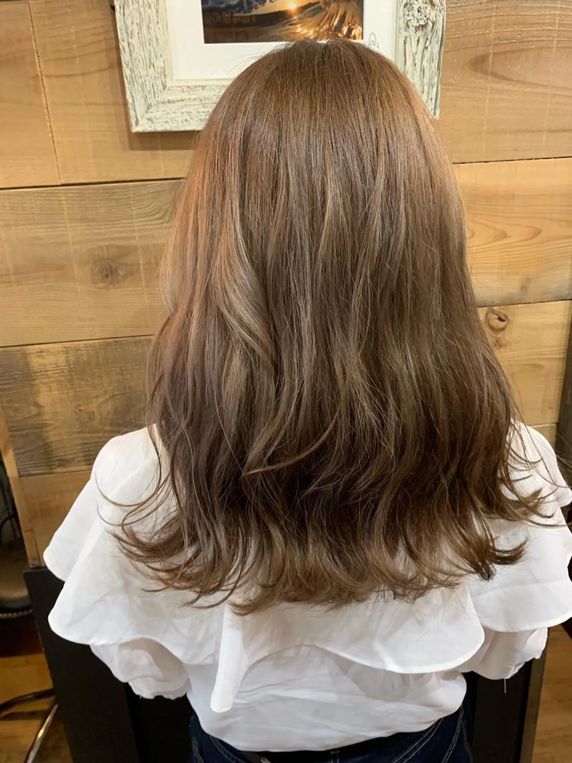 セミロング カラー ブリーチ ヘアカラー SHIAN 八王子👼鬼塚さやかのヘアスタイル