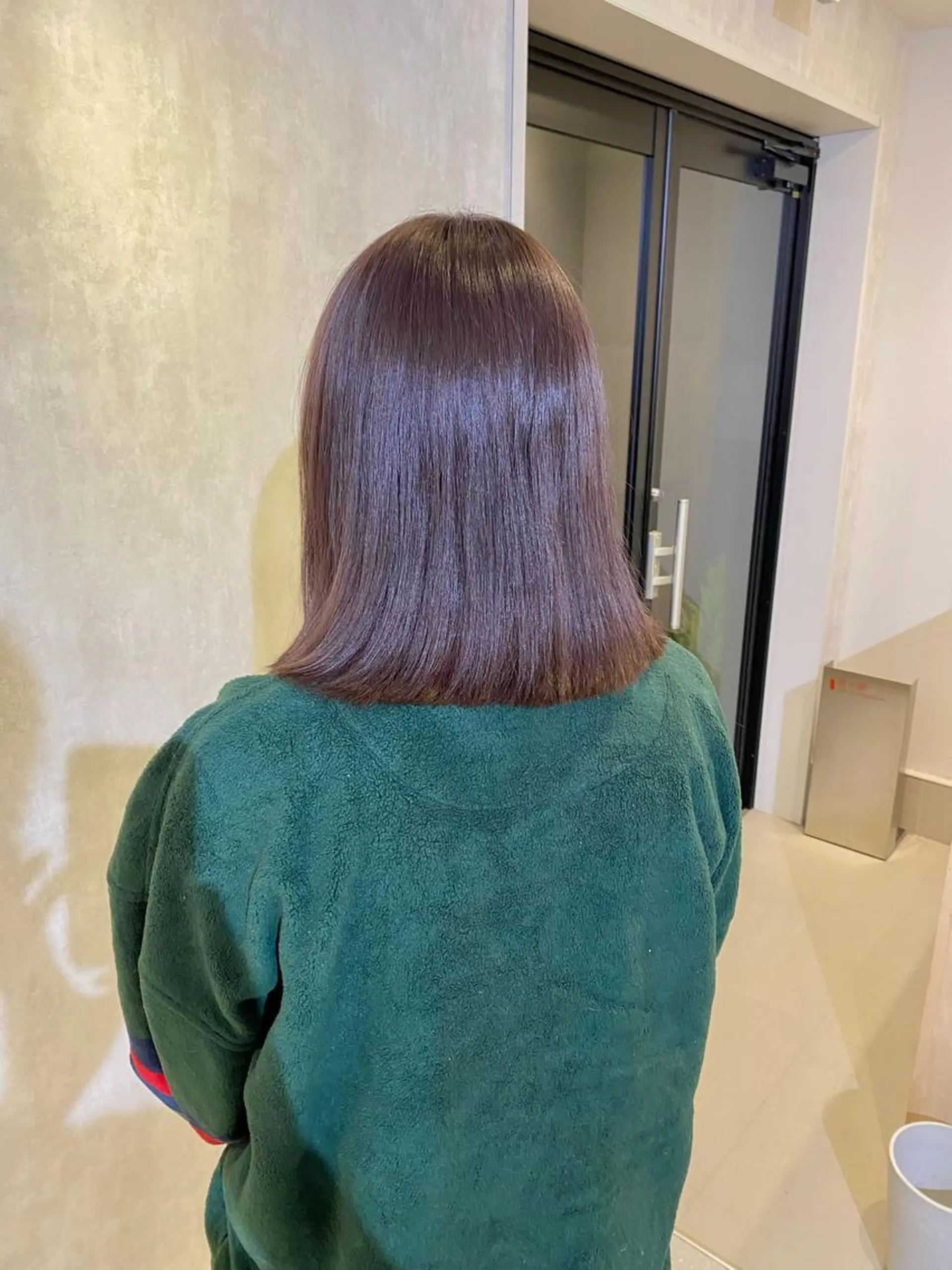 ミディアム カラー グレージュ ラベンダーカラー ピンクカラー ピンクラベンダー カット ヘアカラー トリートメント ボブ/縮毛矯正/ レイヤー/塚田のヘアスタイル