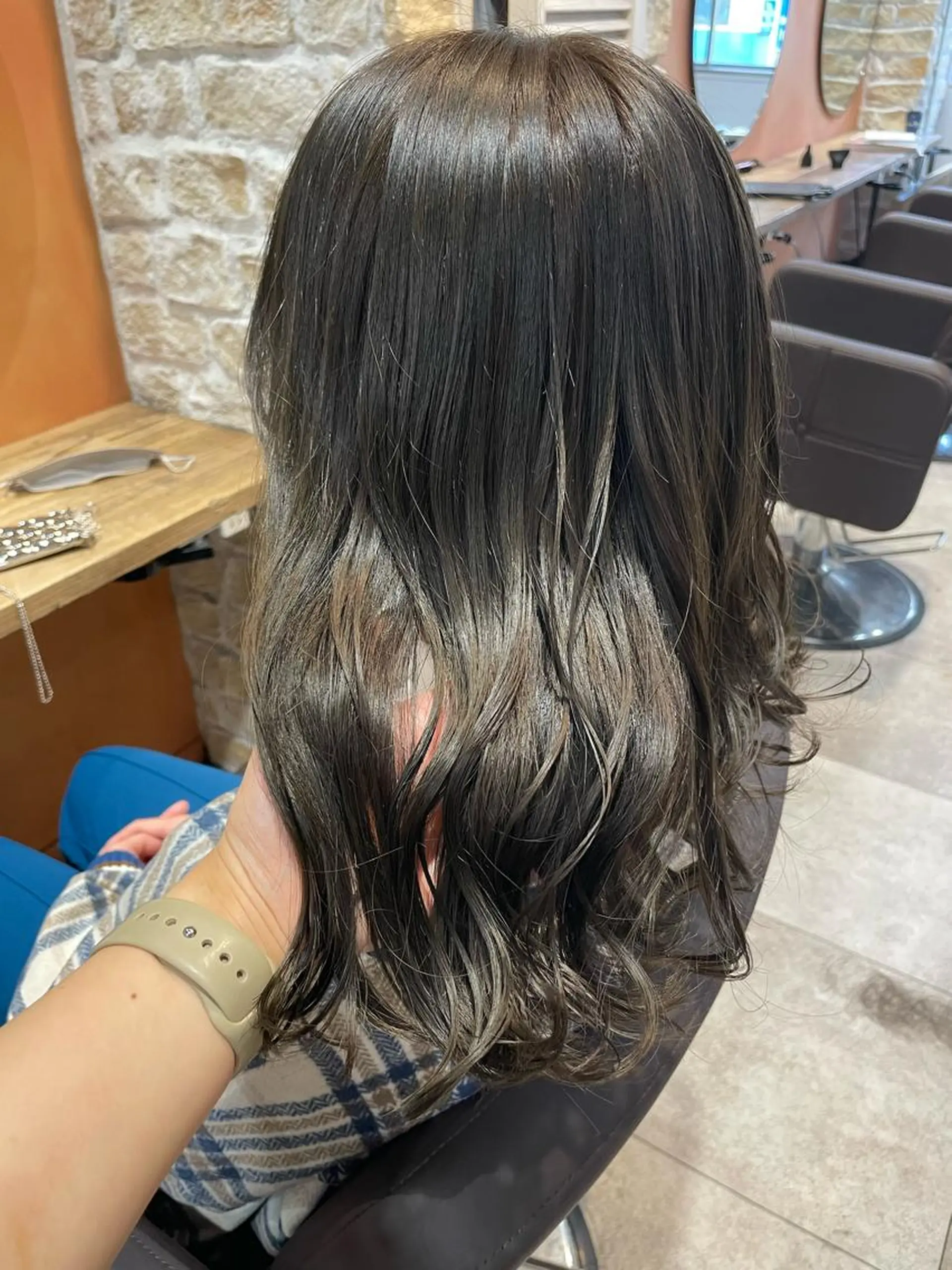 セミロング カラー 透明感カラー グレージュ オリーブグレージュ オリーブグレー カット ヘアカラー トリートメント 💐パーソナルカラー /市橋加菜💐のヘアスタイル