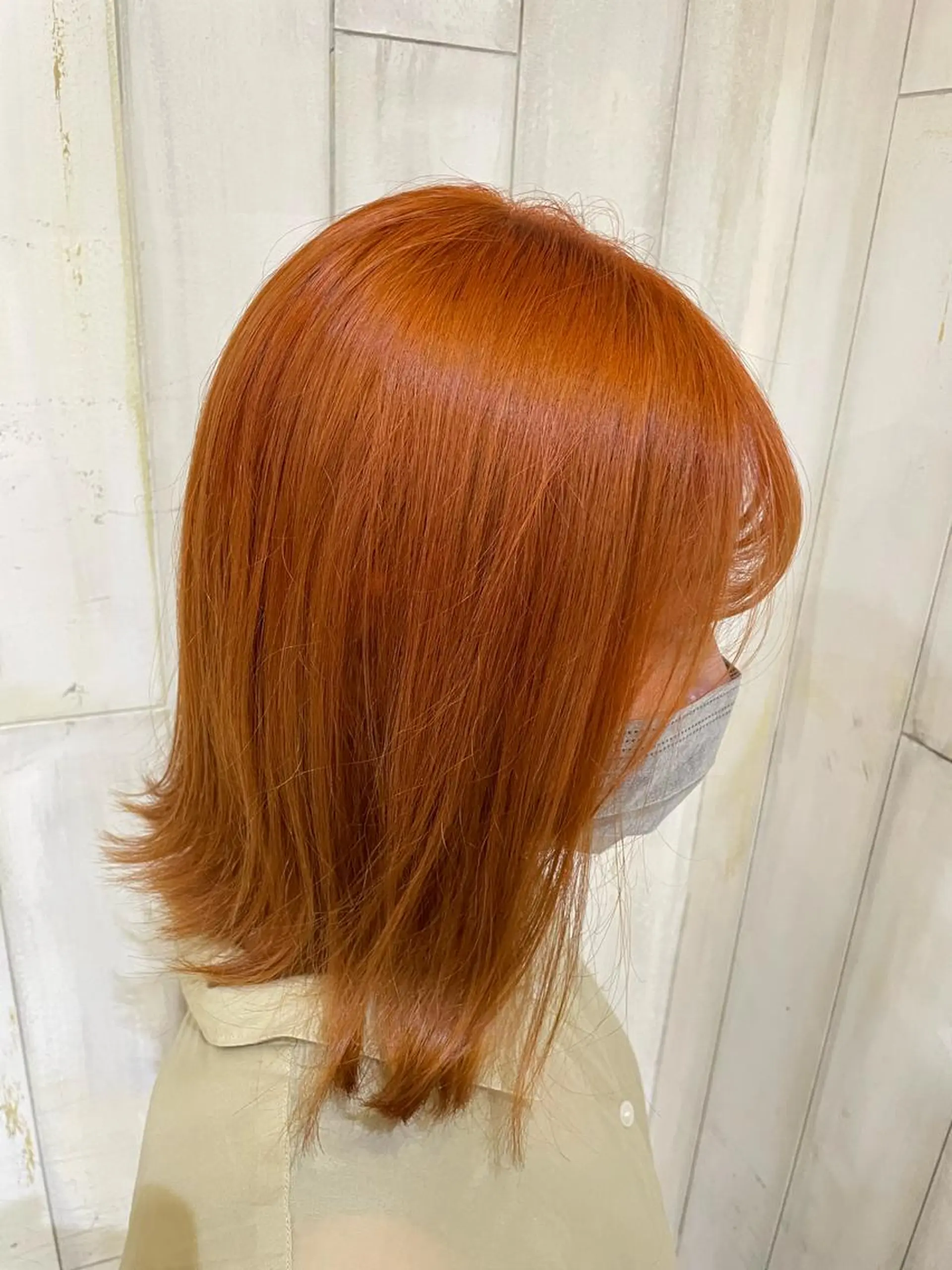 ミディアム カラー ブリーチ オレンジ ヘアカラー トリートメント ALLEN hair所属・ALLEN hair /まなのヘアスタイル