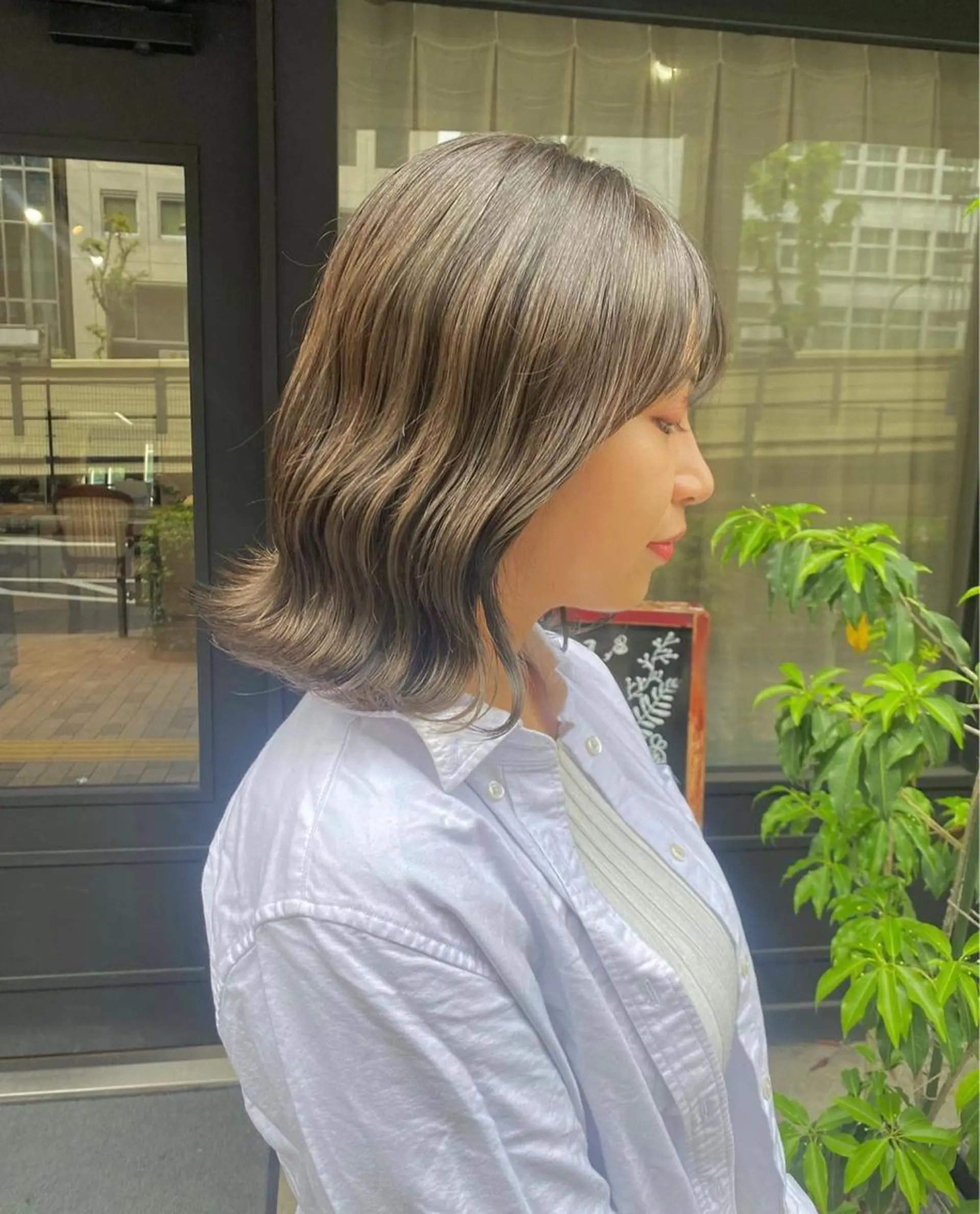 ミディアム ヘアカラー トリートメント ヘッドスパ ✨パーマモデル募集 ✨イブキのヘアスタイル