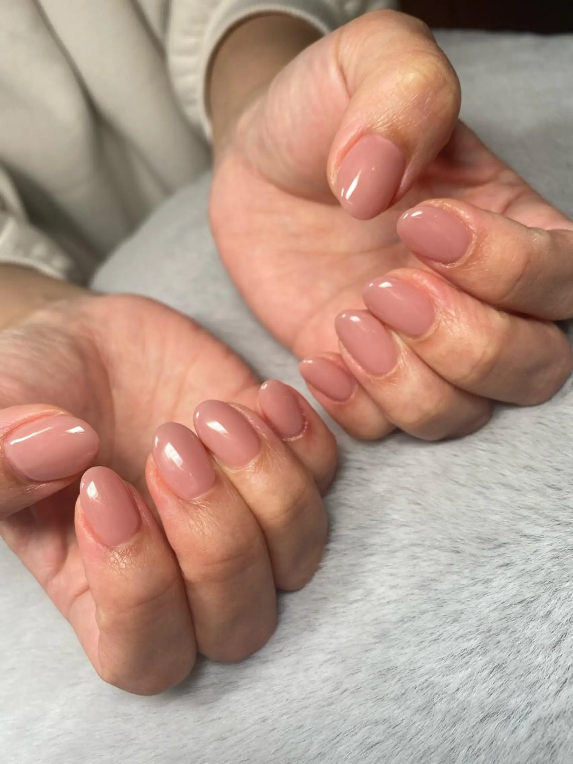 ネイル ピンク ピンクベージュ ハンドネイル Bianca 美浜店 masuのネイルデザイン