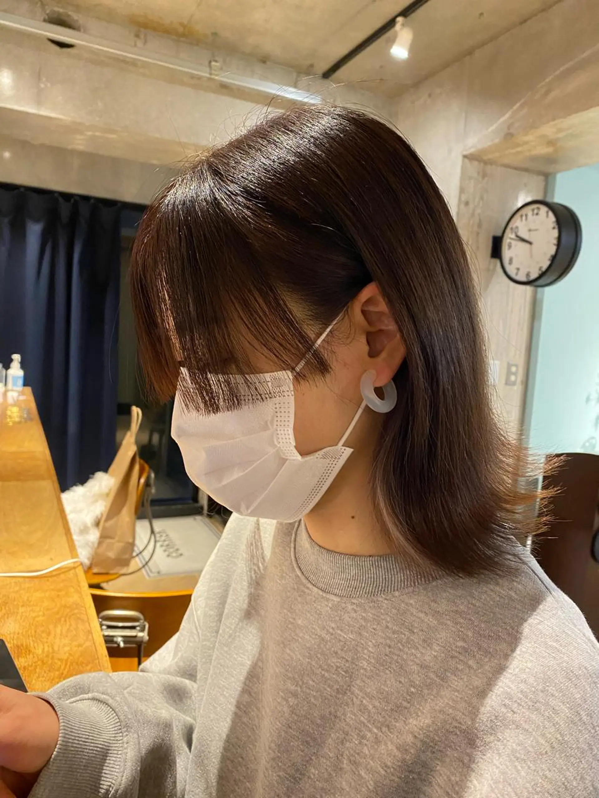 ミディアム Aust hair Stella新宿所属・Yuki☺︎パーマ レイヤーカットウルフのヘアスタイル