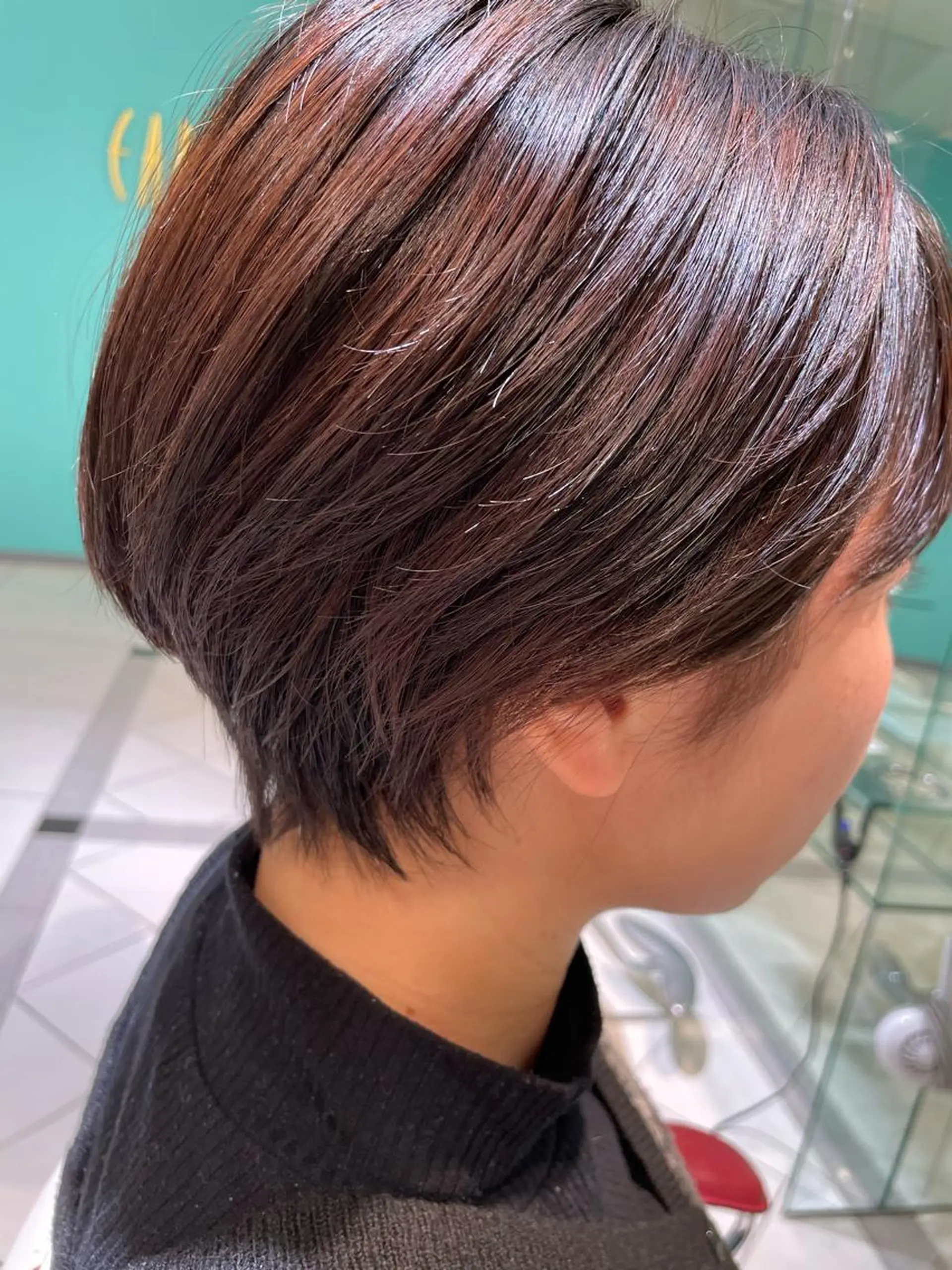 ショート ショートヘア カット 新村 華奈絵のヘアスタイル