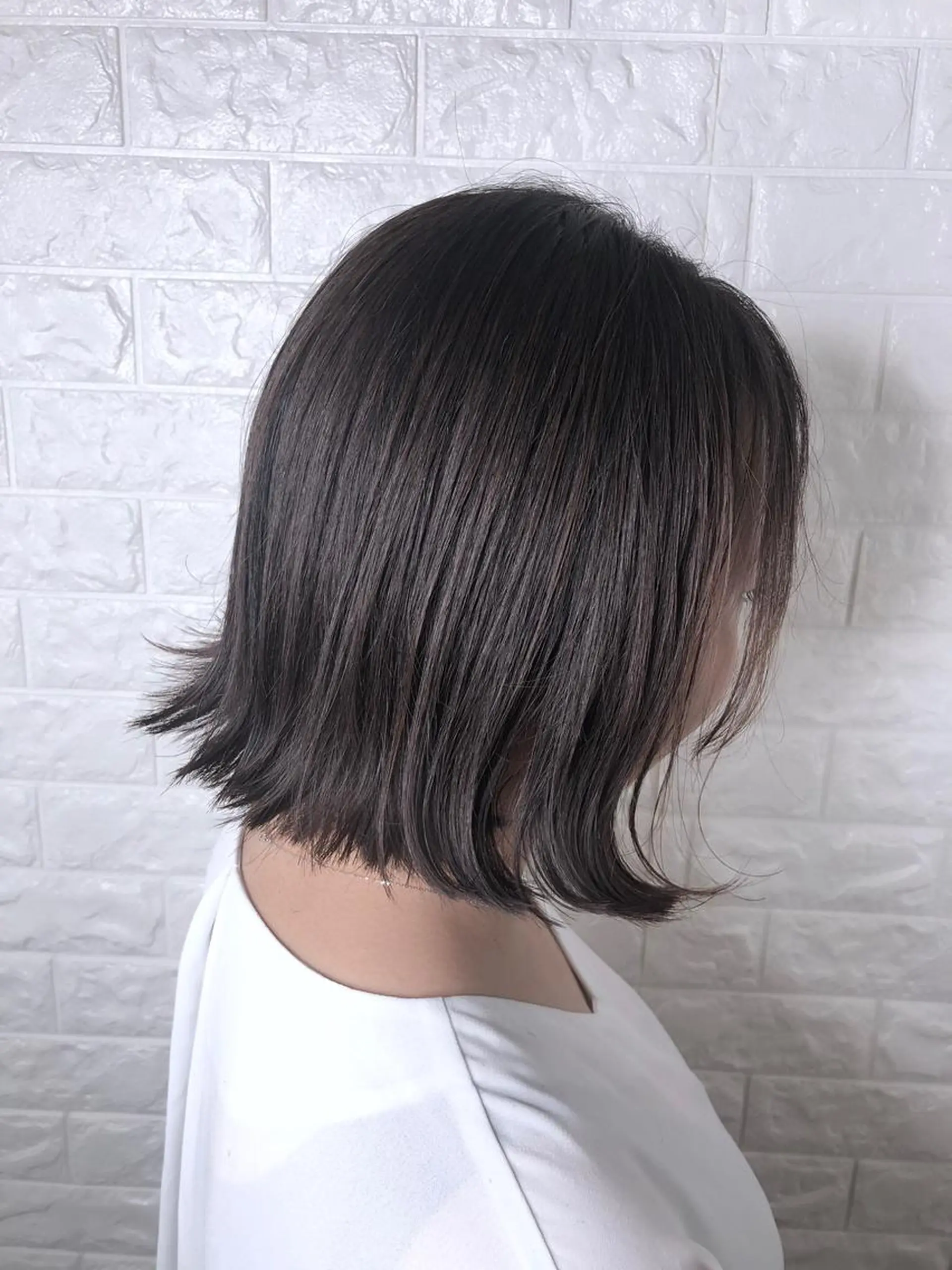 ショート 切りっぱなしボブ ボブ カット ヘアカラー 縮毛矯正/髪質改善 主税巧一のヘアスタイル