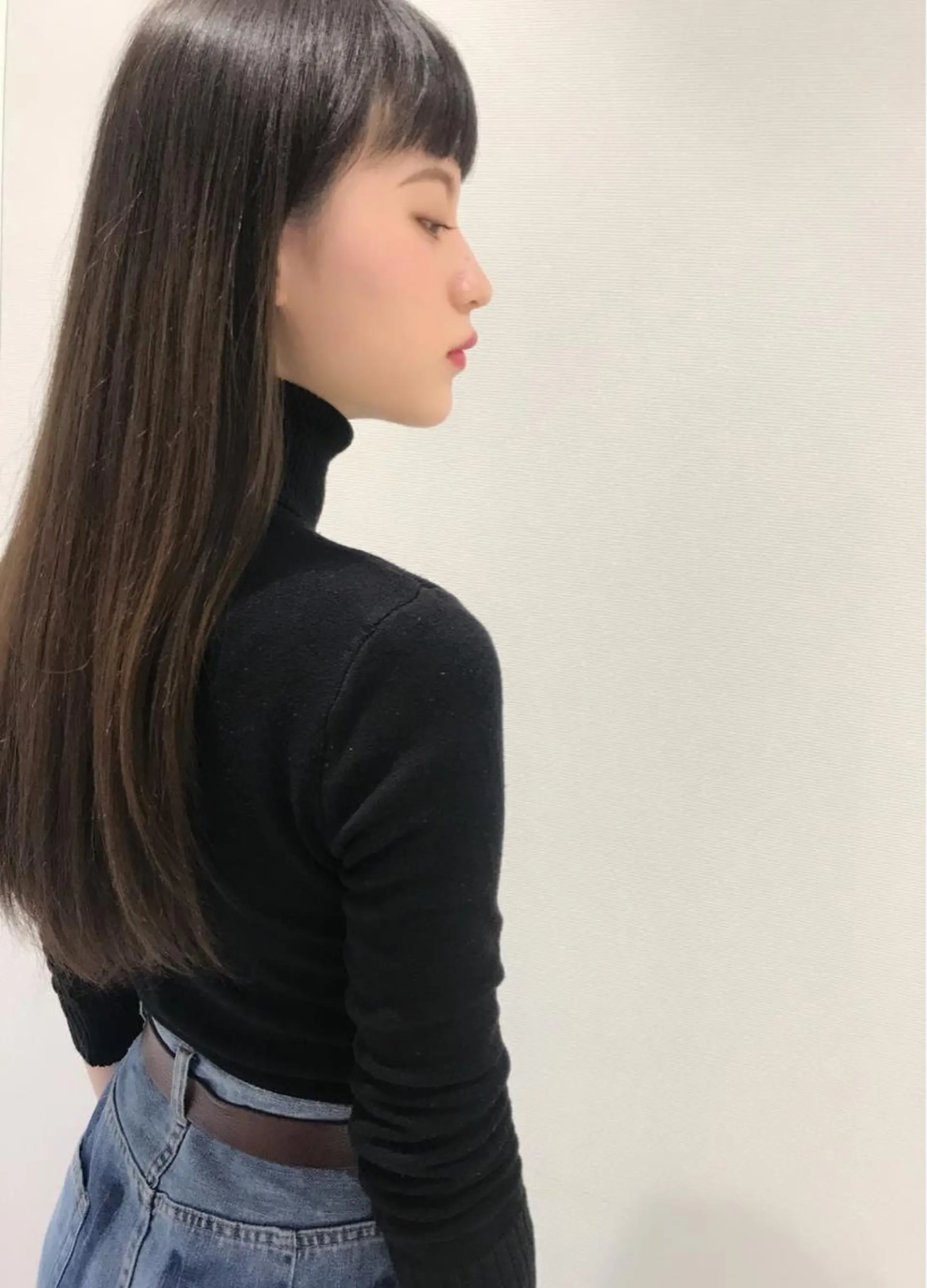 ロング カット ヘアカラー トリートメント 江崎 わか子のヘアスタイル