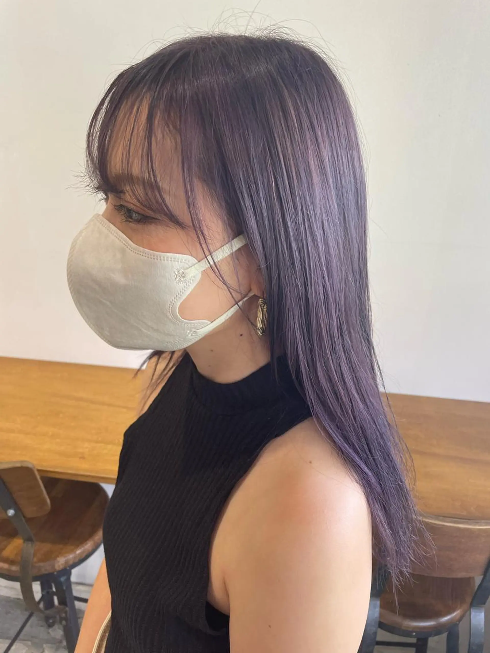 ミディアム カラー ヘアアレンジ バイオレットカラー ☀️カトウ ケイゴ☀️のヘアスタイル